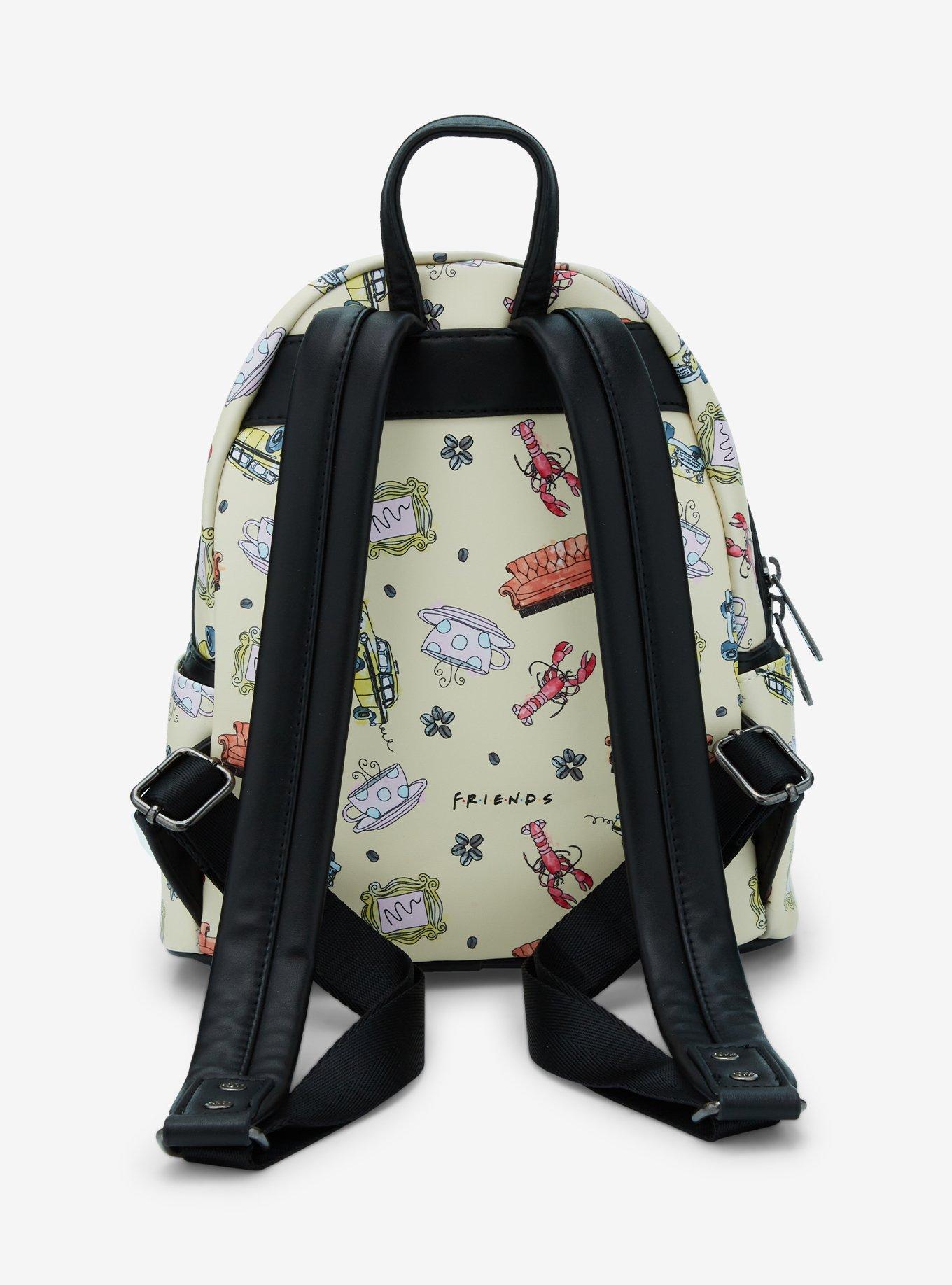 Loungefly Friends Icons Allover Print Mini Backpack