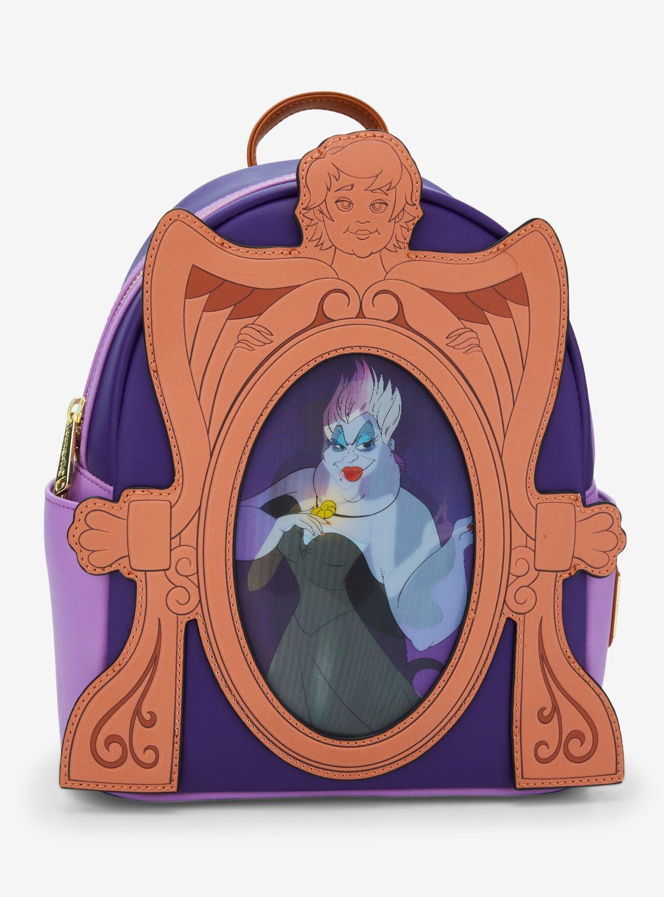 Loungefly Disney The Little Mermaid Ursula & Vanessa Lenticular Mini Backpack, , alternate