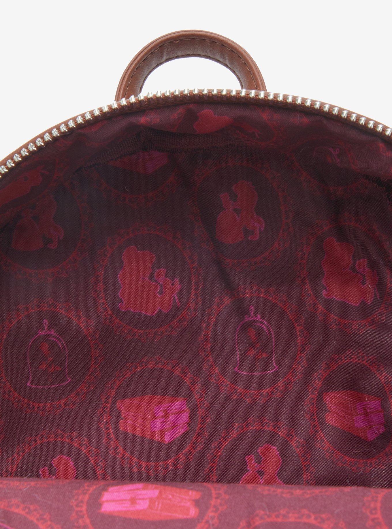 Loungefly Disney Beauty and the Beast Belle Winter Wear Storybook Mini Backpack, , alternate