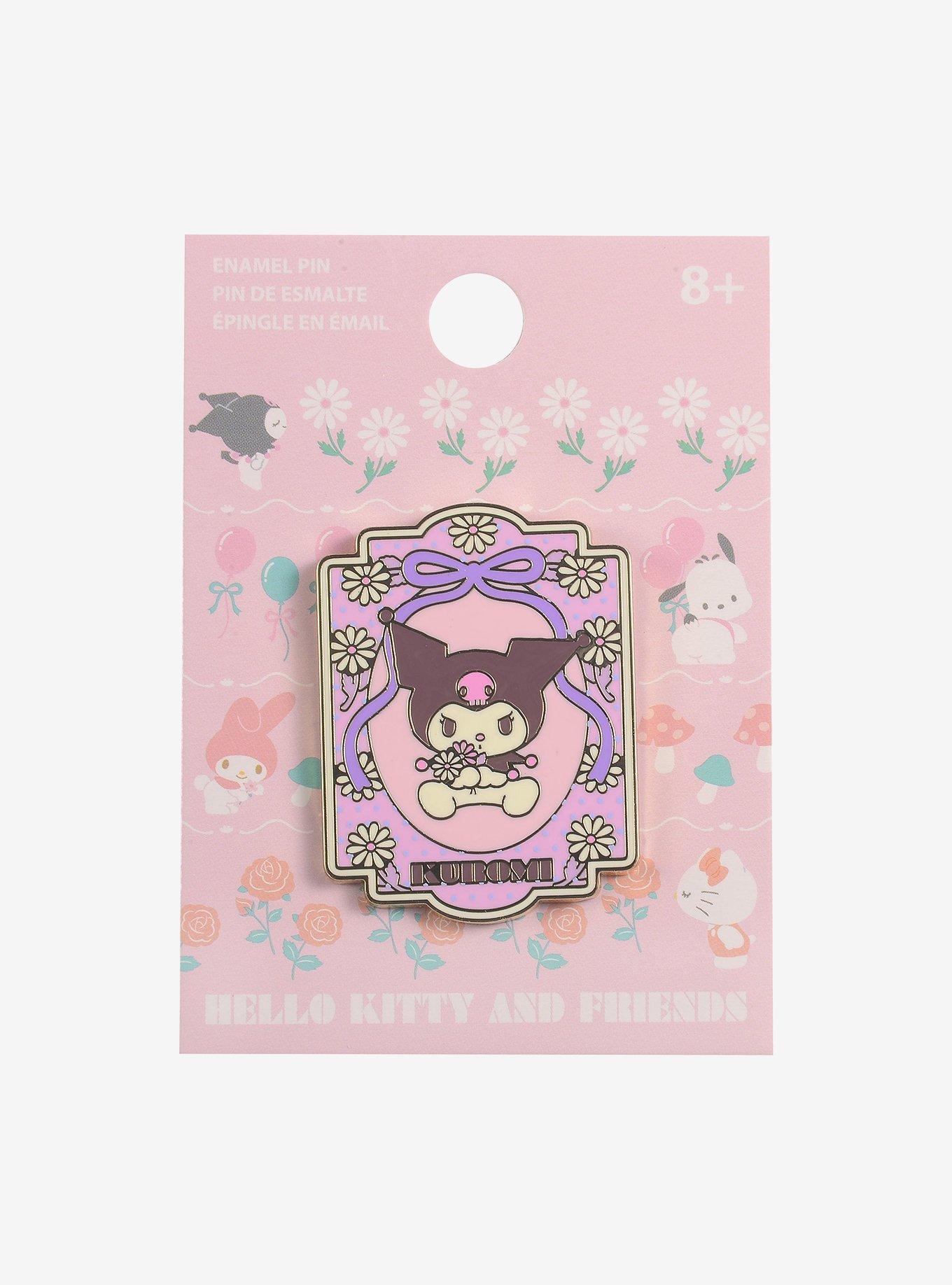 Sanrio Kuromi Retro Enamel Pin — BoxLunch Exclusive, , hi-res