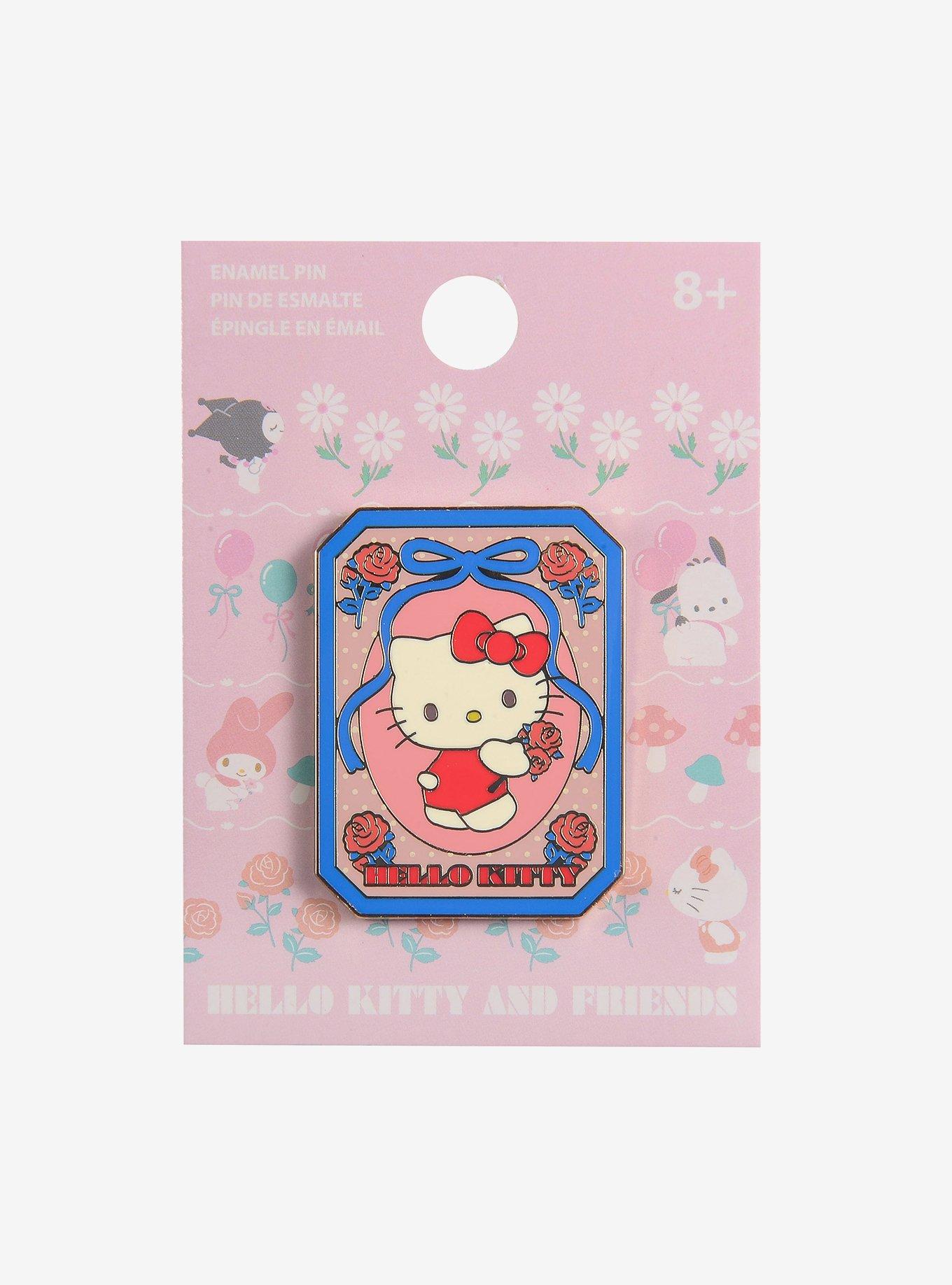 Sanrio Hello Kitty Retro Enamel Pin — BoxLunch Exclusive, , hi-res