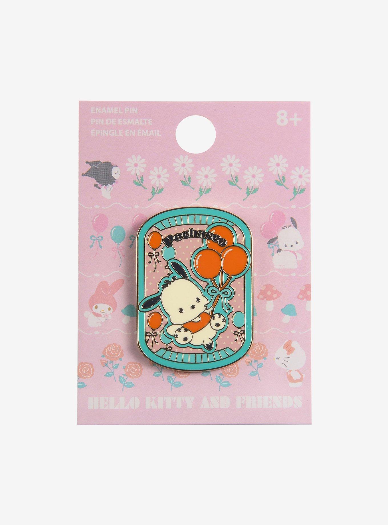 Sanrio Pochacco Retro Enamel Pin — BoxLunch Exclusive, , hi-res