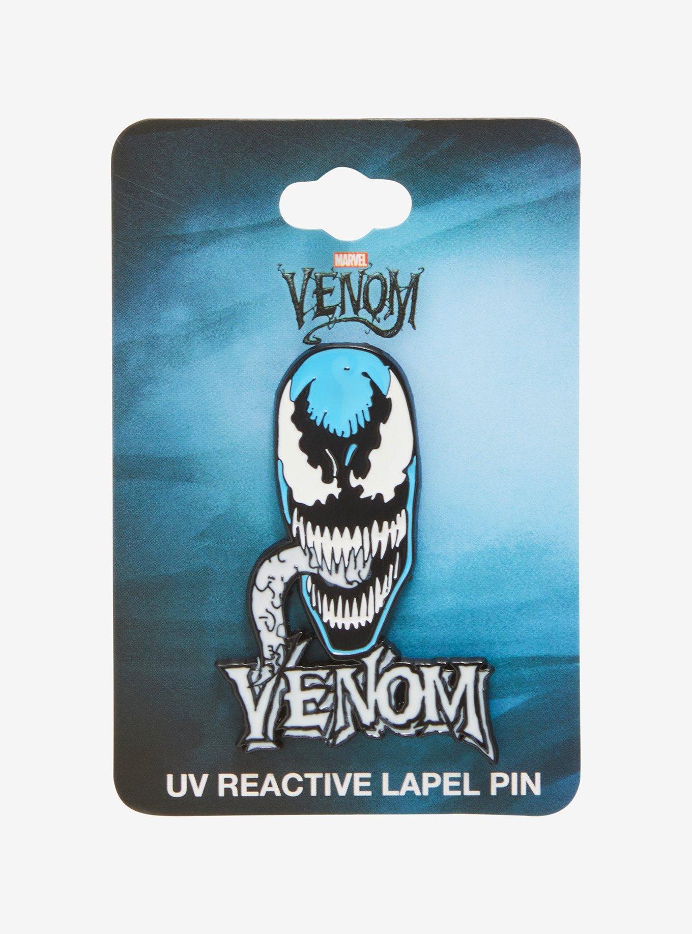 Marvel Venom UV Reactive Enamel Pin — BoxLunch Exclusive, , alternate