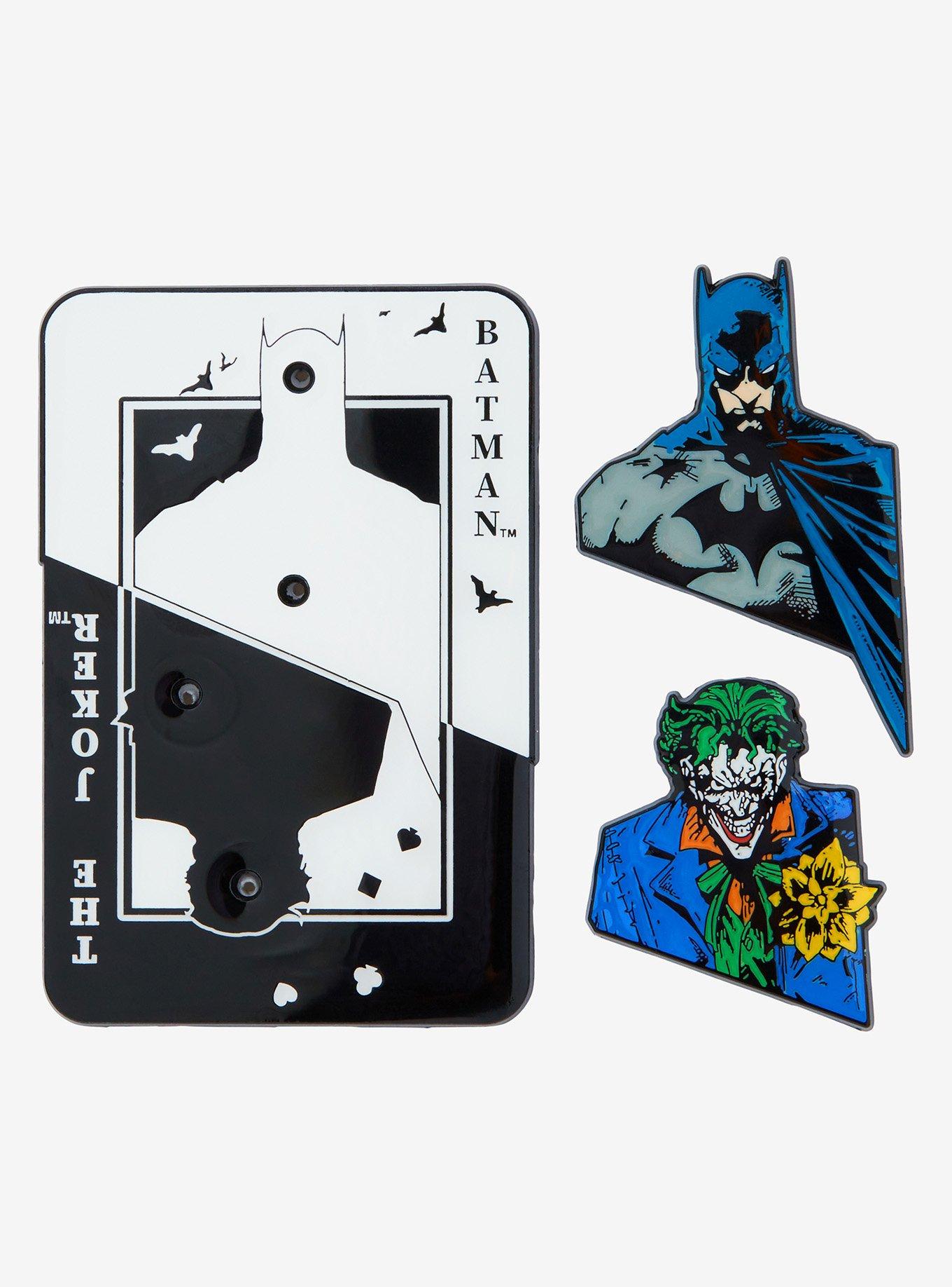 DC Comics Batman The Joker Playing Card 3 Piece Enamel Pin — BoxLunch Exclusive, , alternate