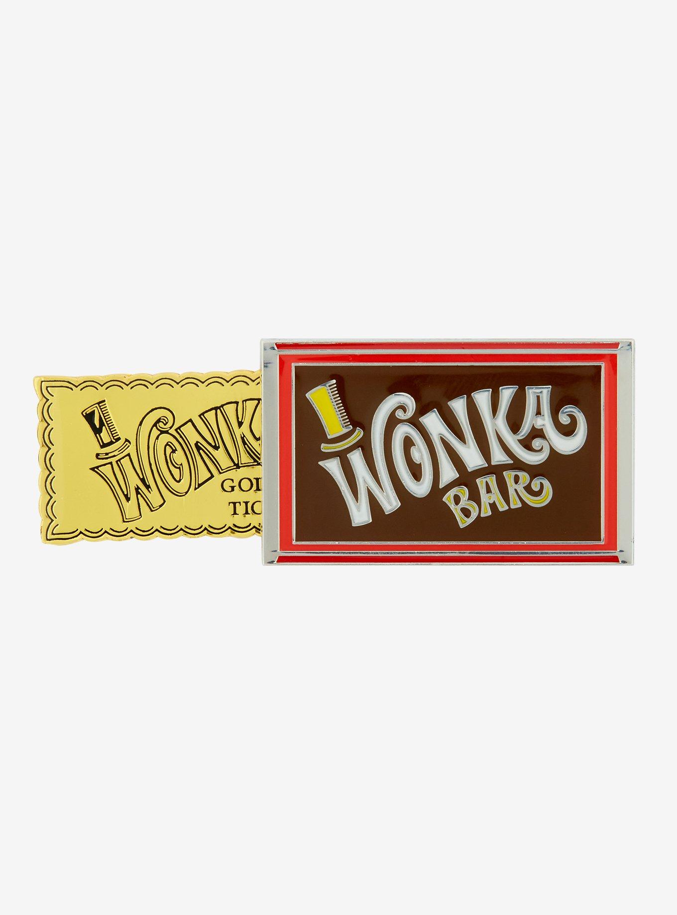 Willy Wonka and the Chocolate Factory Golden Ticket Sliding Enamel Pin — BoxLunch Exclusive, , alternate