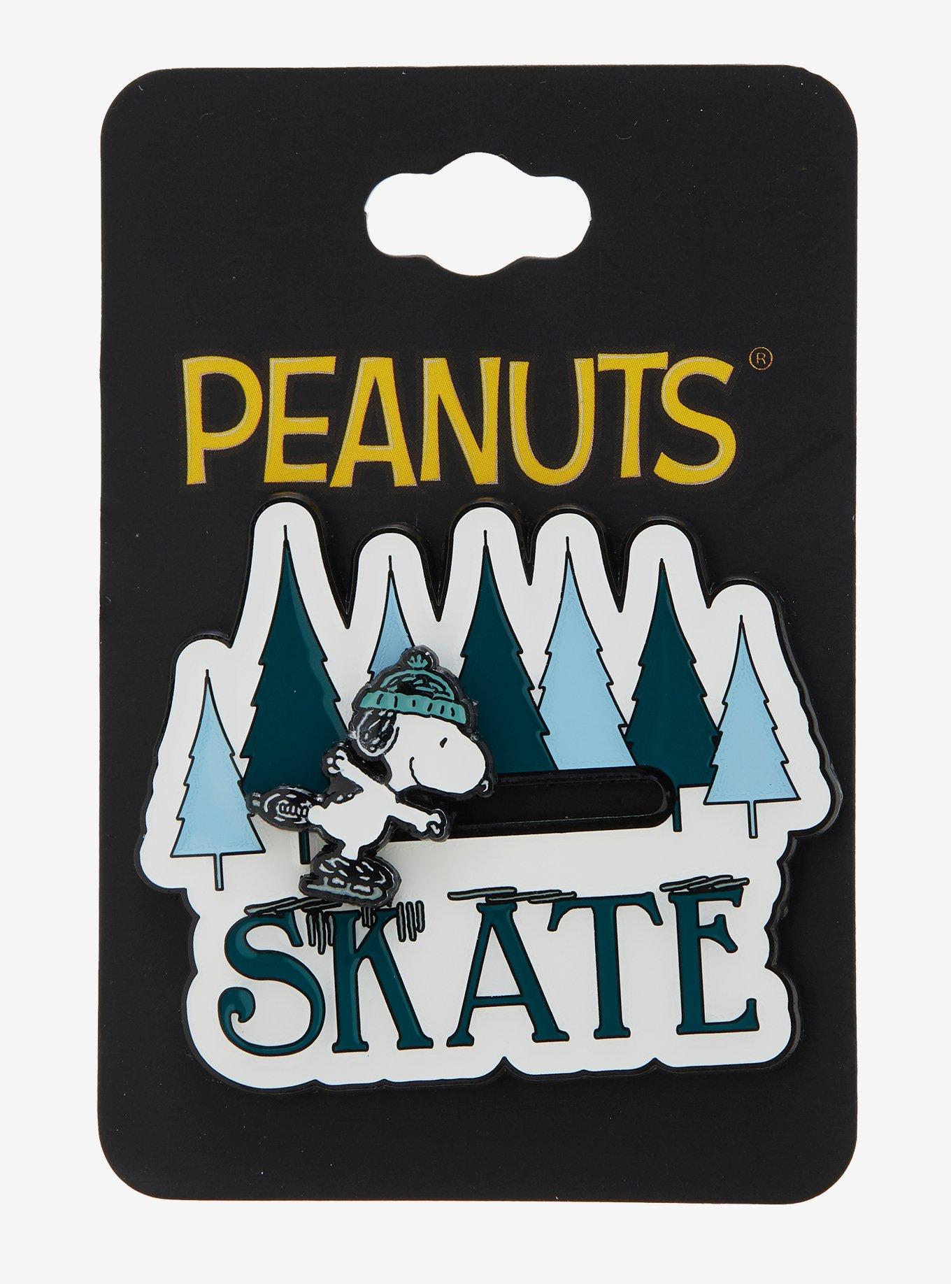 Peanuts Snoopy Skating Sliding Enamel Pin, , alternate