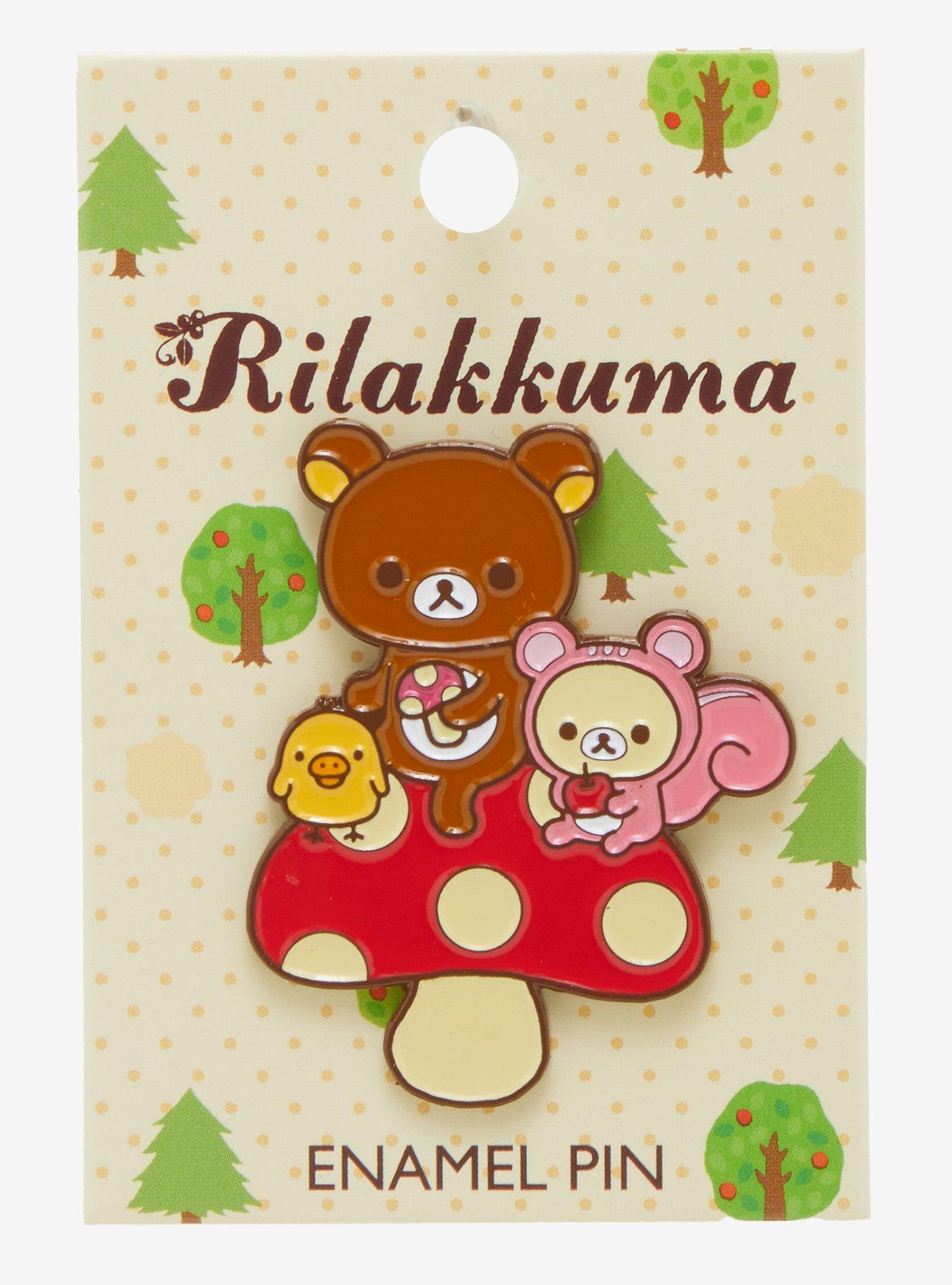 Rilakkuma & Friends Mushroom Enamel Pin, , hi-res