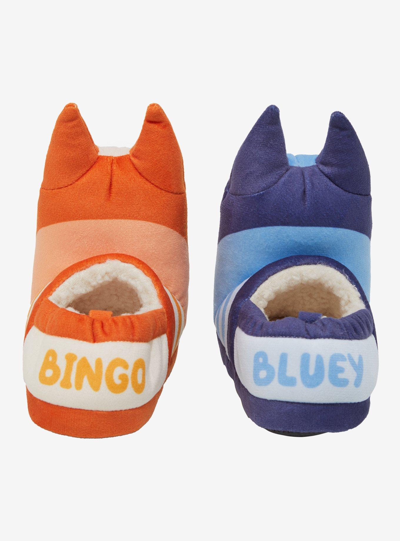 Bluey Bingo & Bluey Figural Plush Toddler Slippers, ORANGE, alternate