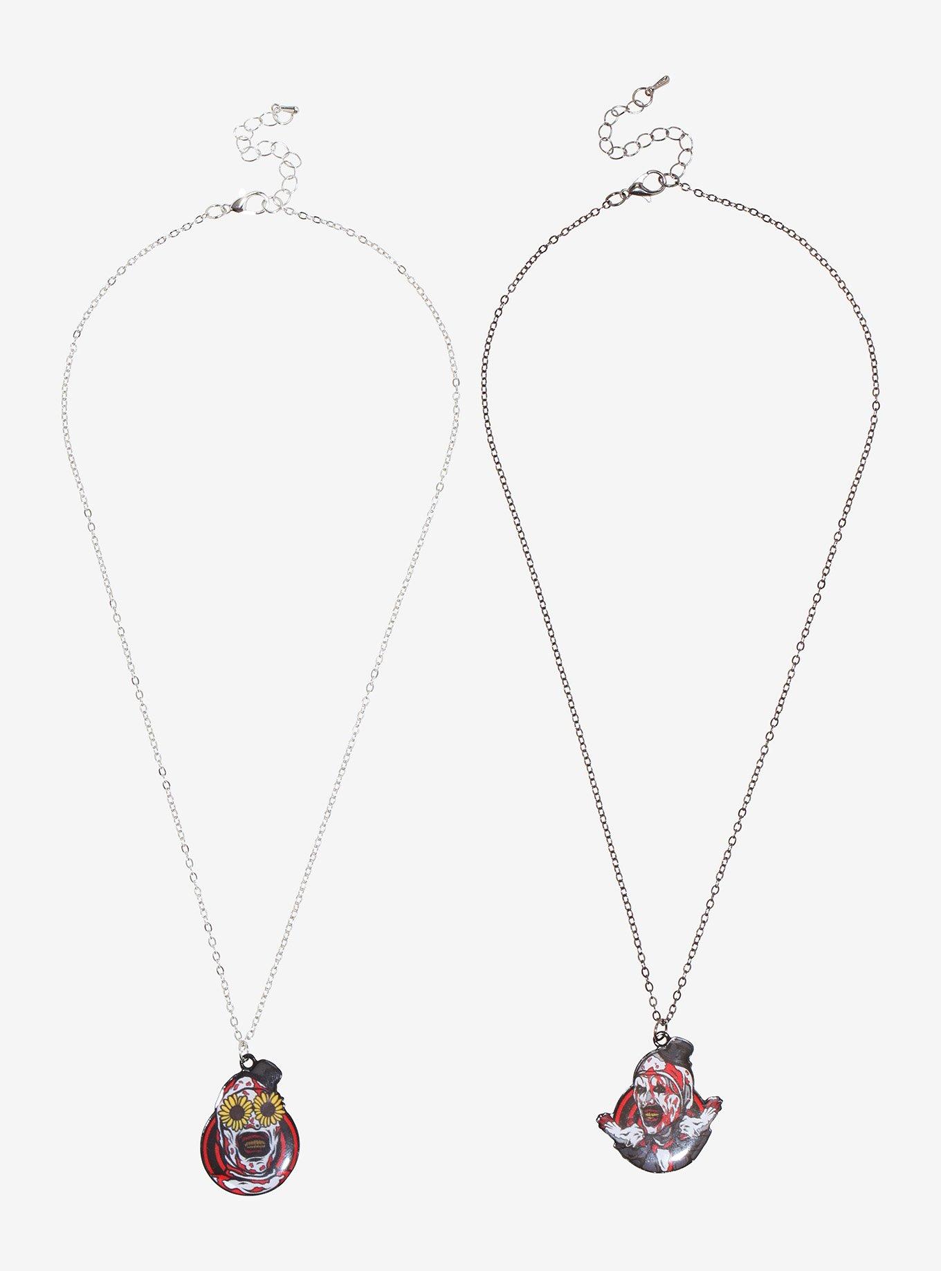 Terrifier Art The Clown Best Friend Necklace Set, , alternate