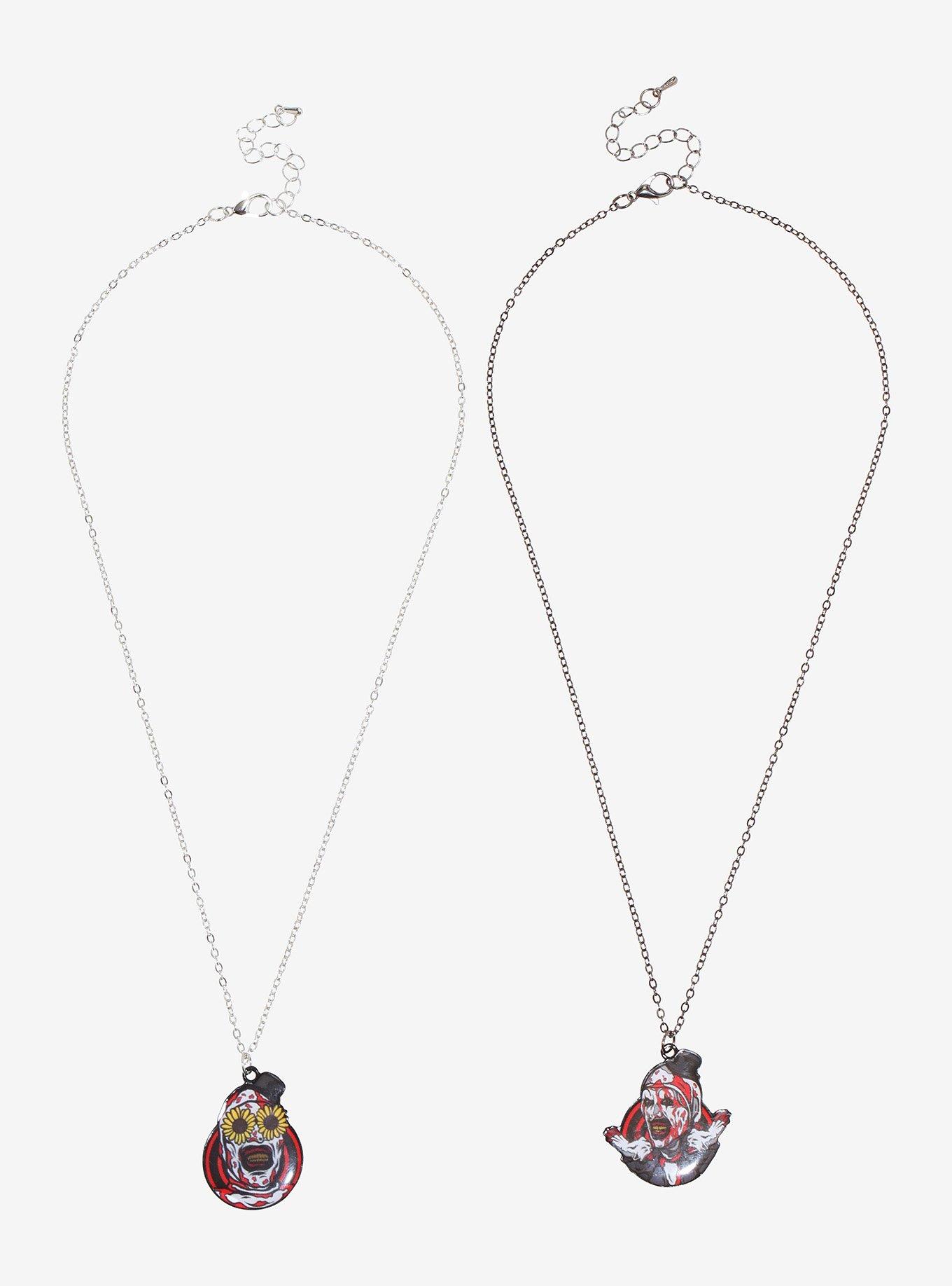 Terrifier Art The Clown Best Friend Necklace Set, , hi-res