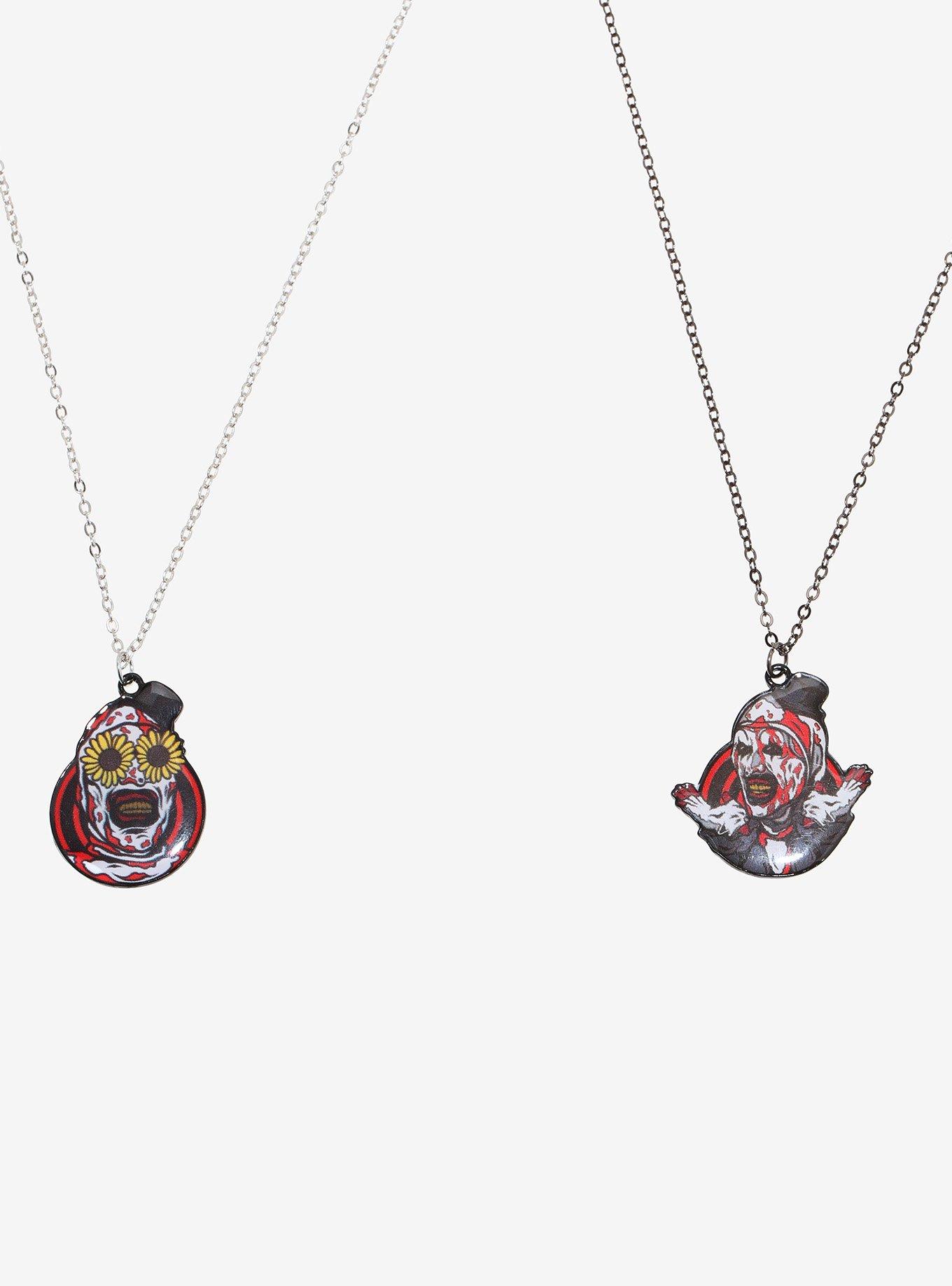 Terrifier Art The Clown Best Friend Necklace Set, , alternate