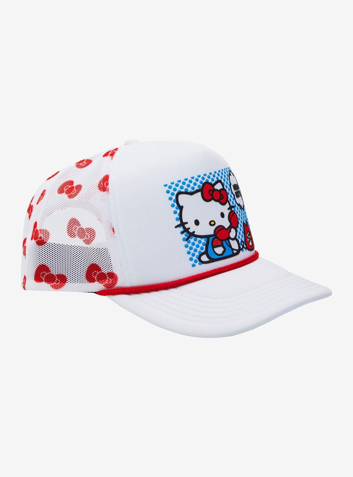 Hello Kitty Bow Trucker Hat, , hi-res