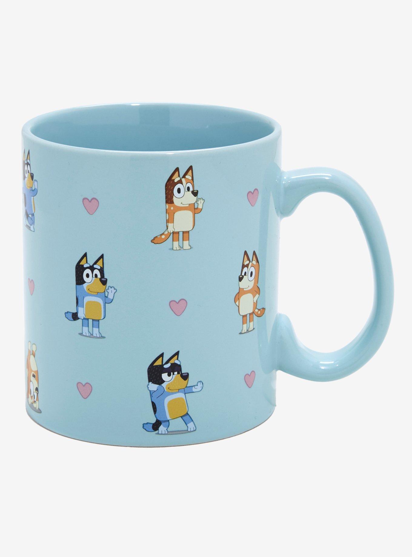 Bluey Heeler Family Hearts Mug, , hi-res