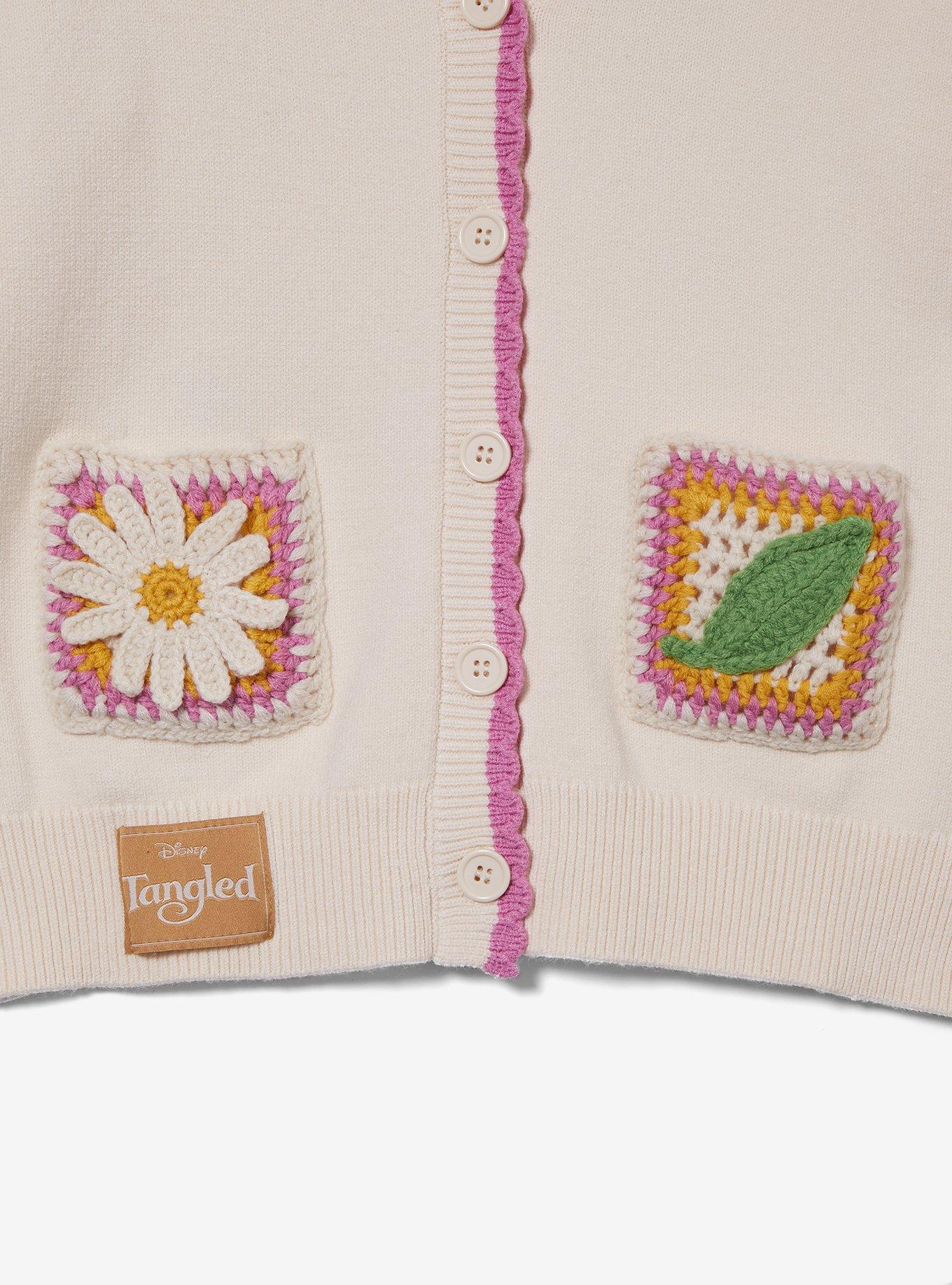 Disney Tangled Rapunzel Initial Crochet Women's Cardigan &mdash; BoxLunch Exclusive, , alternate