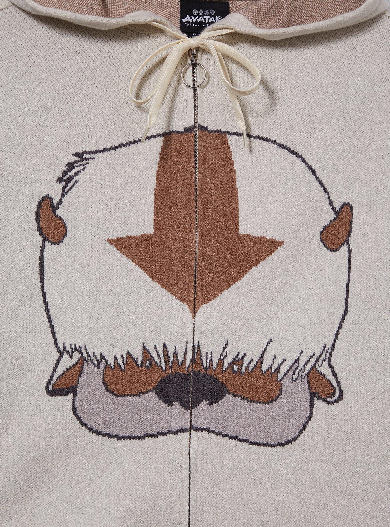 Avatar: The Last Airbender Appa Women's Zip Knit Hoodie — BoxLunch Exclusive, , hi-res