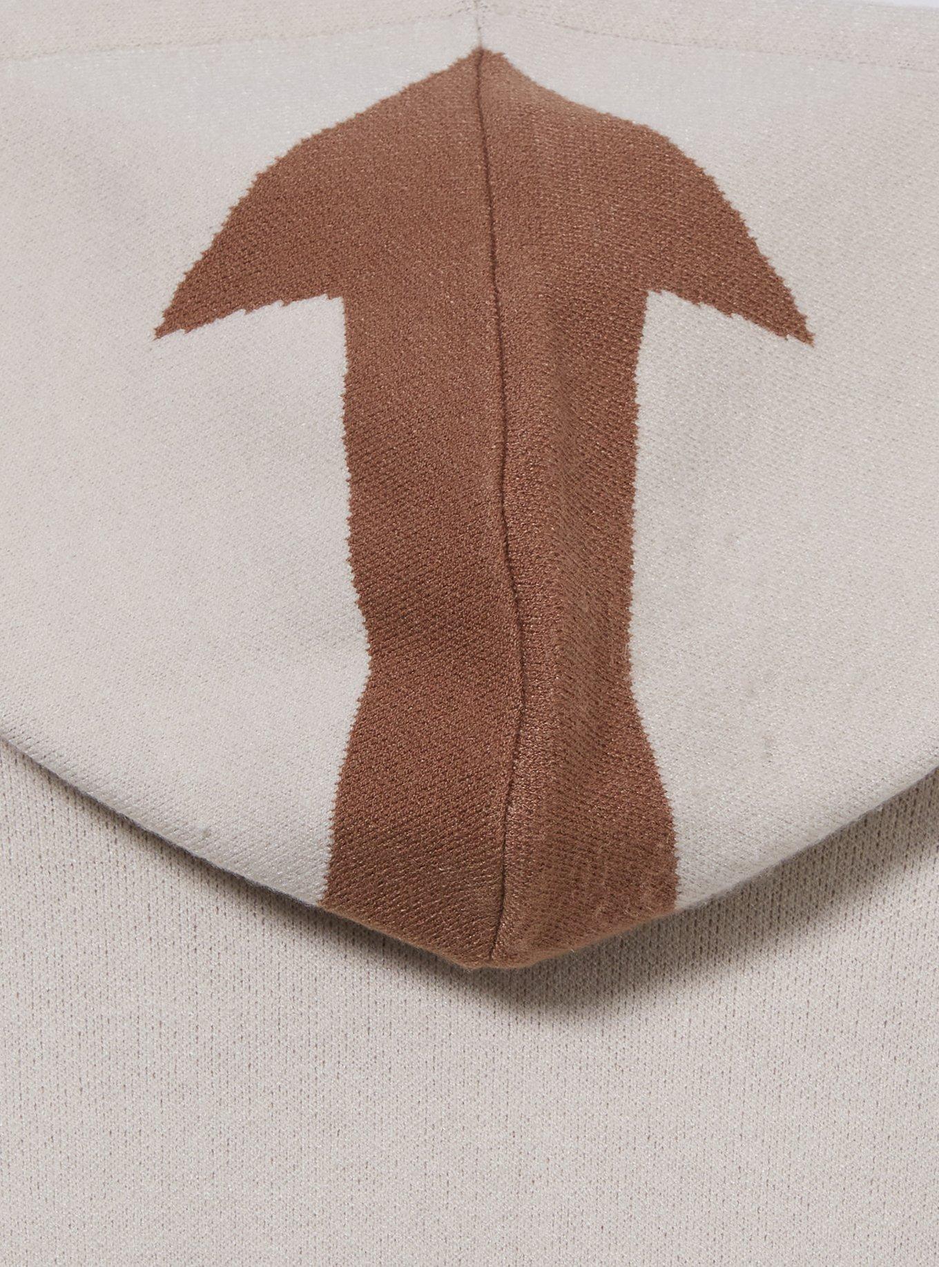 Avatar: The Last Airbender Appa Women's Plus Size Zip Knit Hoodie &mdash; BoxLunch Exclusive, OFF WHITE, alternate