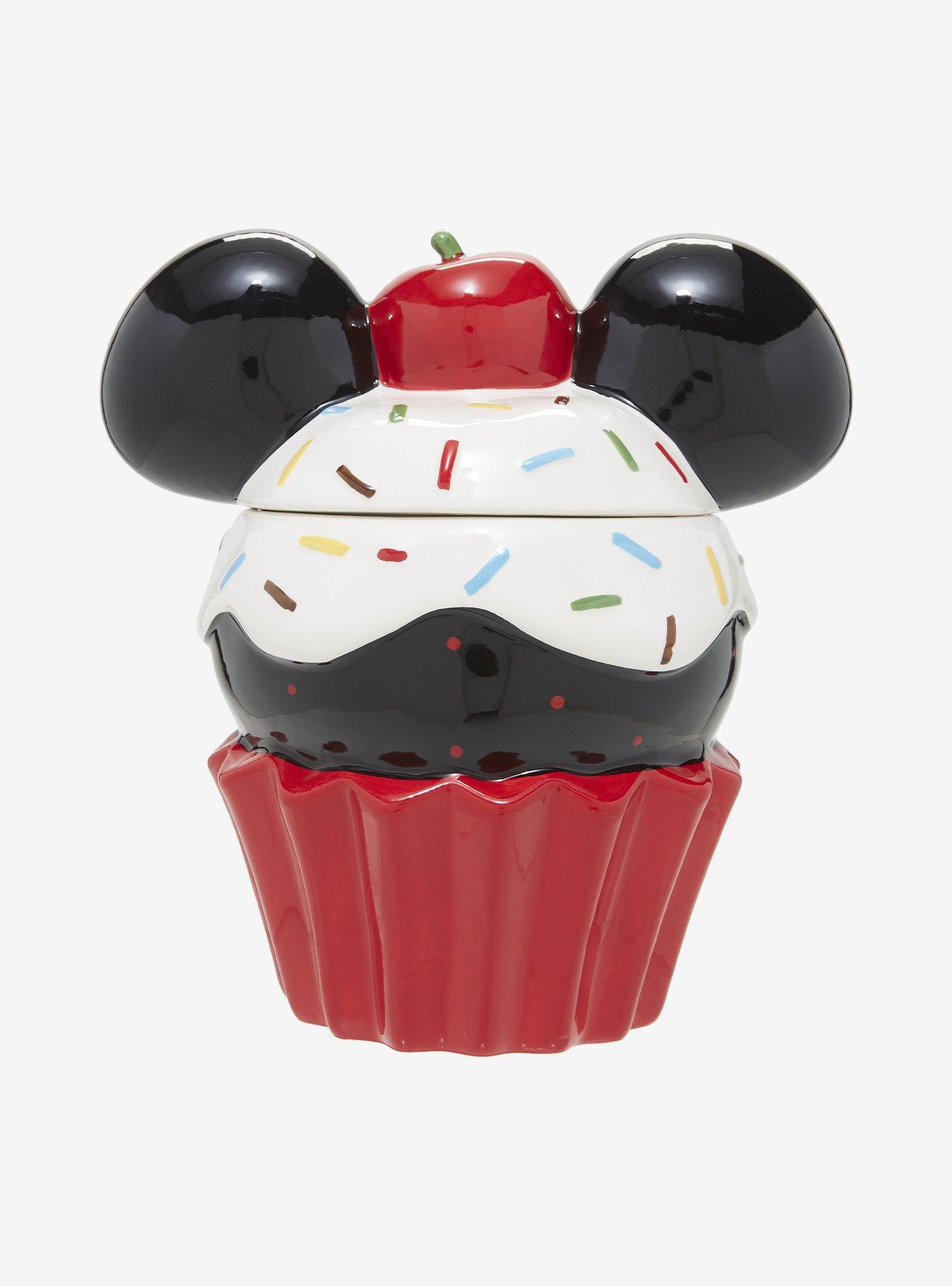 Disney Mickey Mouse Sprinkle Cupcake Cookie Jar, , hi-res