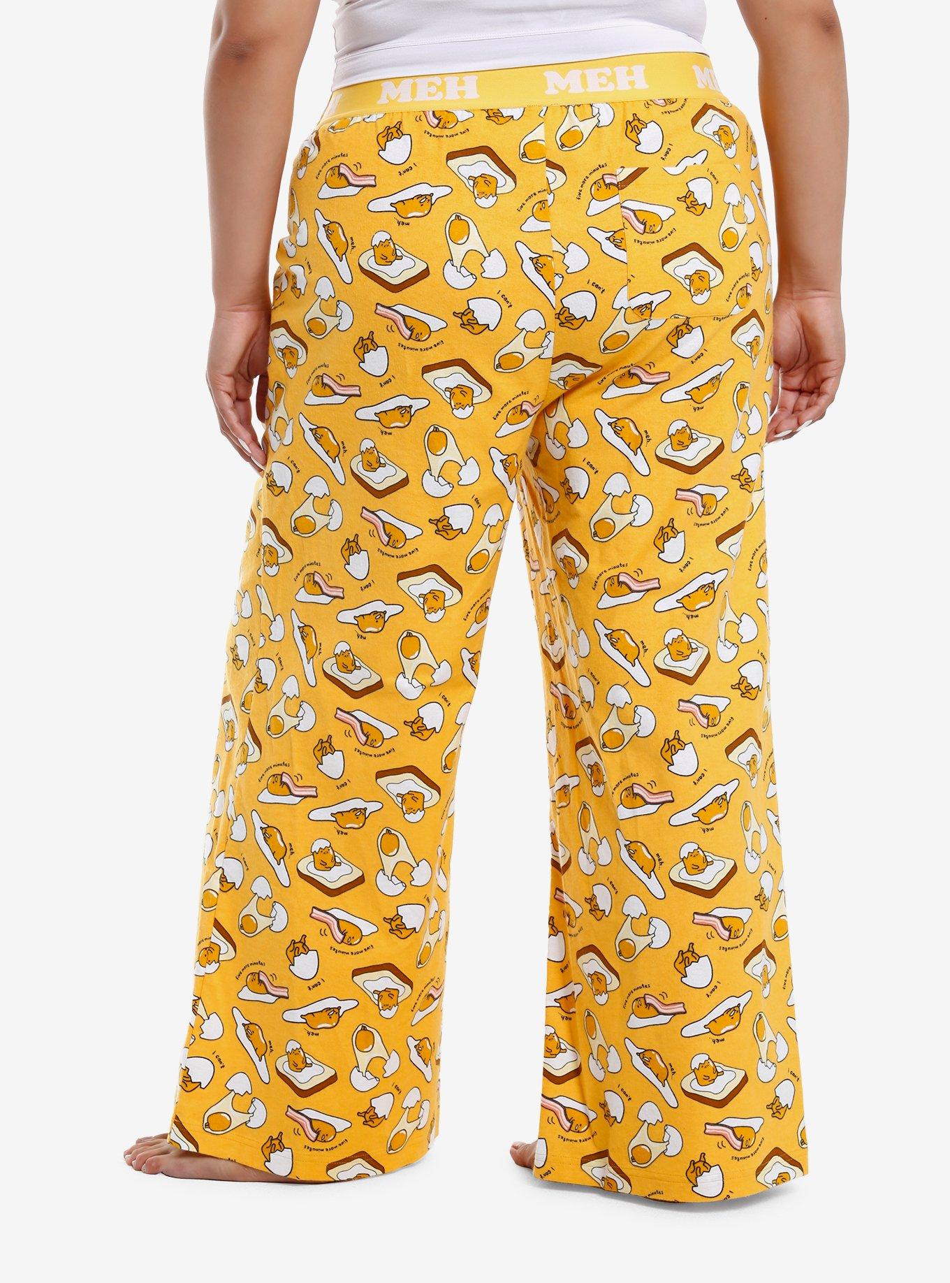 Gudetama Meh Pajama Pants Plus Size, , hi-res