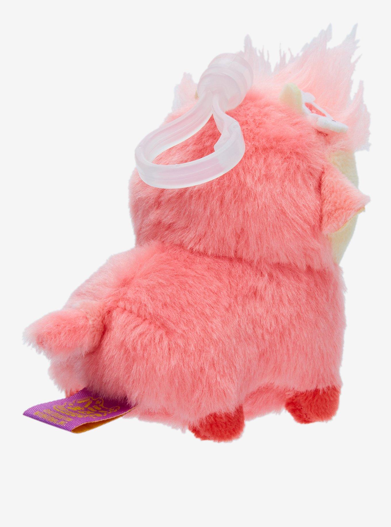 Honeymaru Pink Highland Cow Plush Key Chain, , alternate