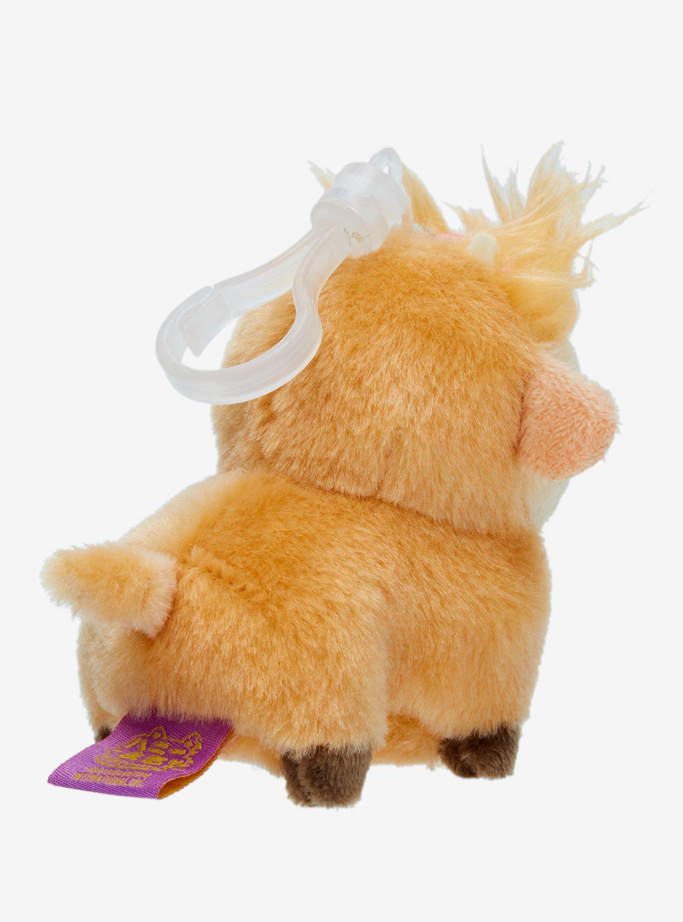 Honeymaru Brown Highland Cow Plush Key Chain, , alternate