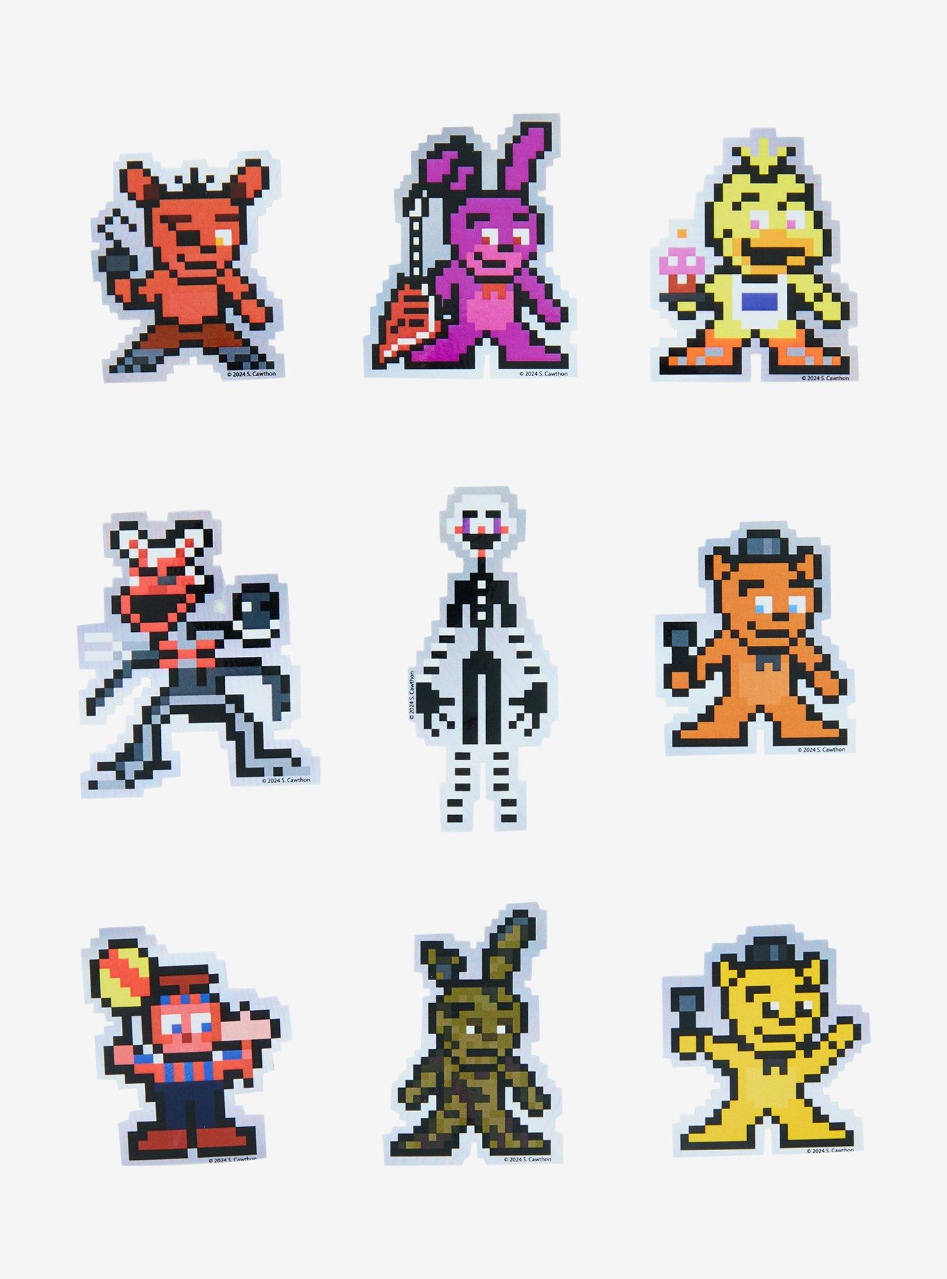 Five Nights At Freddy's Pixel Blind Sticker Pack, , hi-res