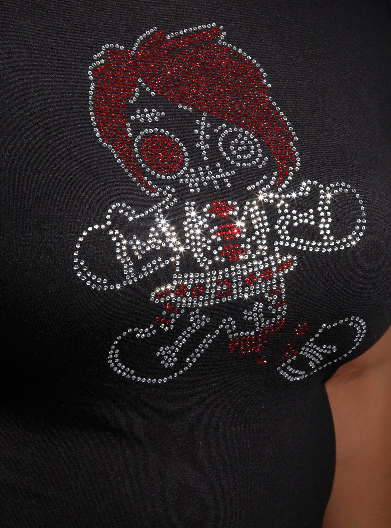 Social Collision Goth Gingerbread Rhinestone Girls Baby T-Shirt Plus Size, , hi-res