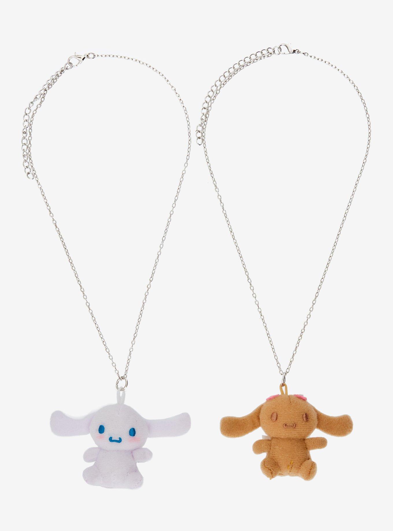 Cinnamoroll & Mocha Plush Best Friend Necklace Set, , hi-res