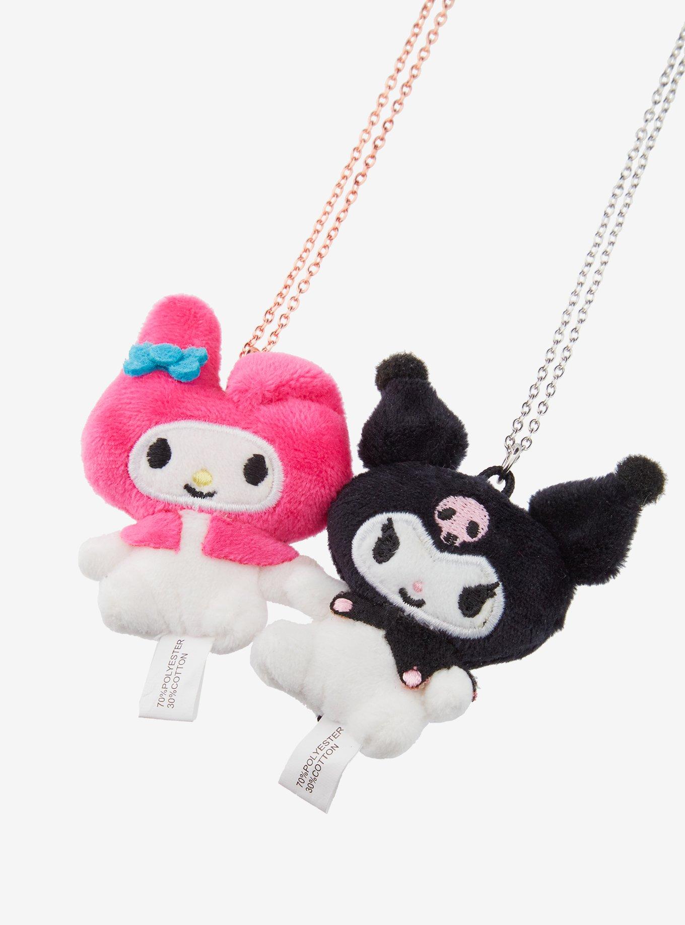 My Melody & Kuromi Plush Best Friend Necklace Set, , alternate