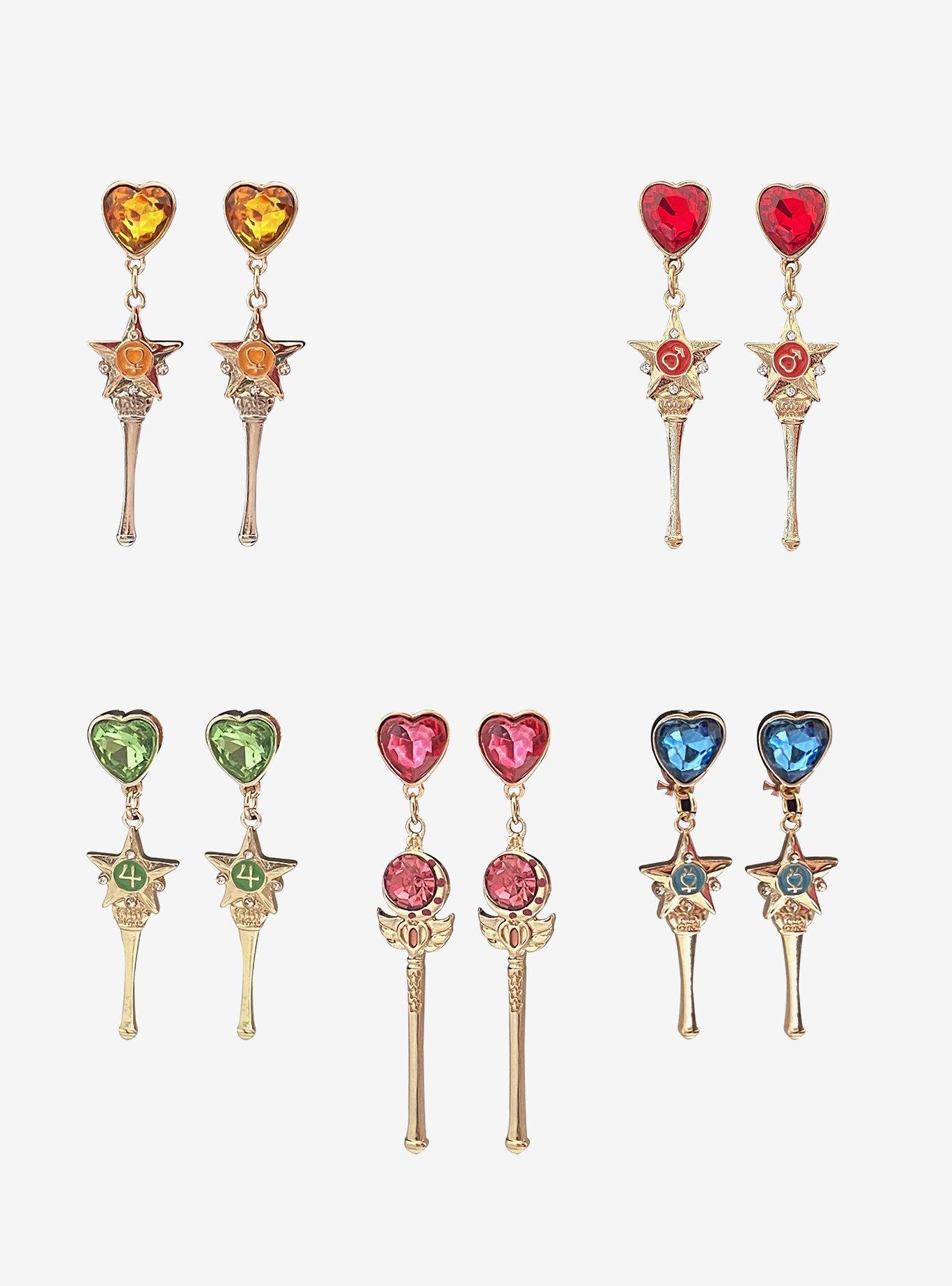 Pretty Guardian Sailor Moon Wands Earring Set, , hi-res