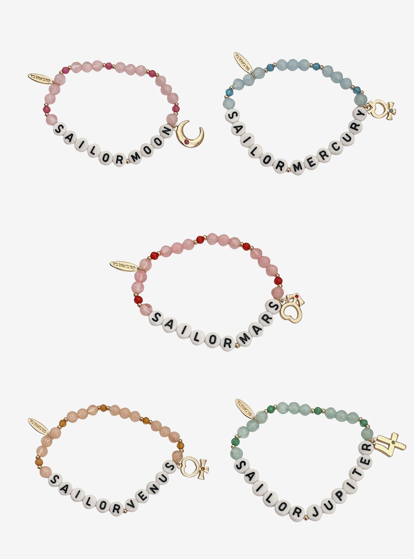 Pretty Guardian Sailor Moon Sailor Scouts Bracelet Set, , hi-res