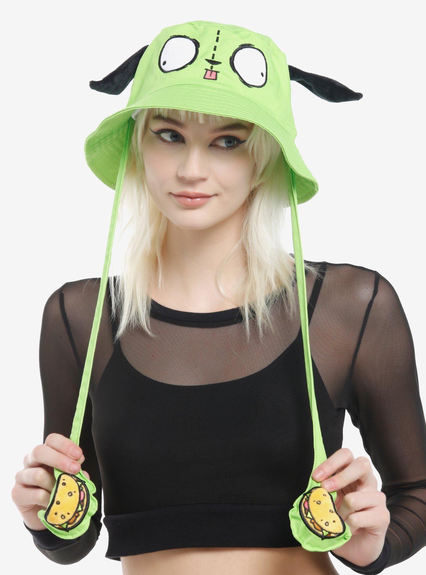 Invader Zim GIR Tassel Bucket Hat With Moveable Ears, , hi-res