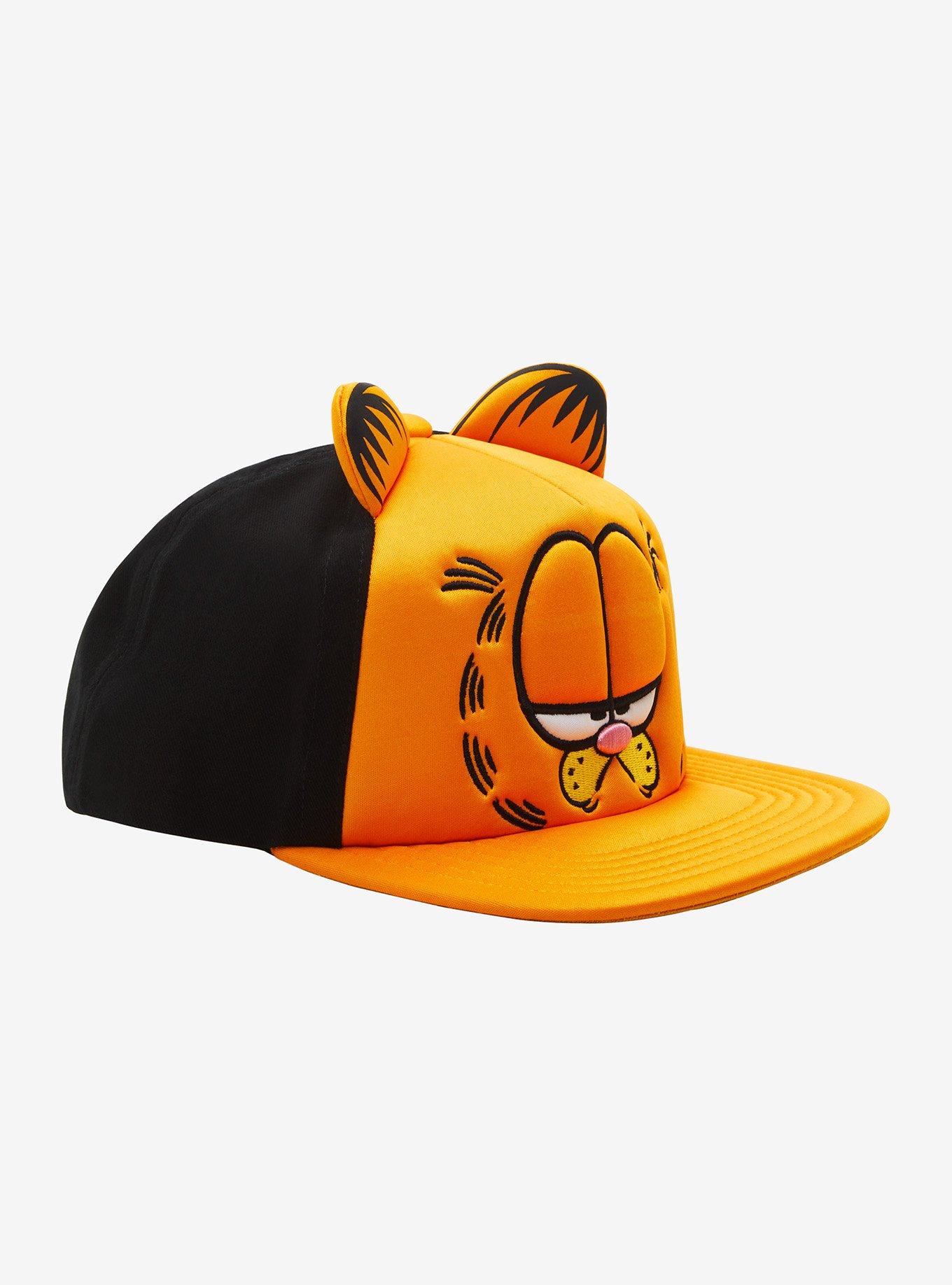 Garfield Figural Snapback Hat, , hi-res