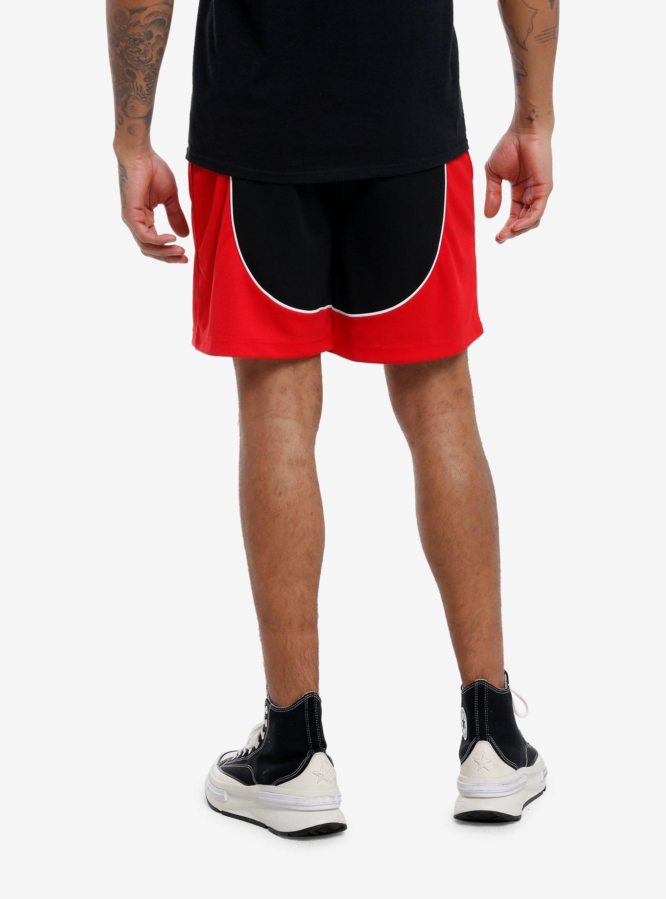 Sonic The Hedgehog Shadow Color-Block Basketball Shorts, BLACK, alternate