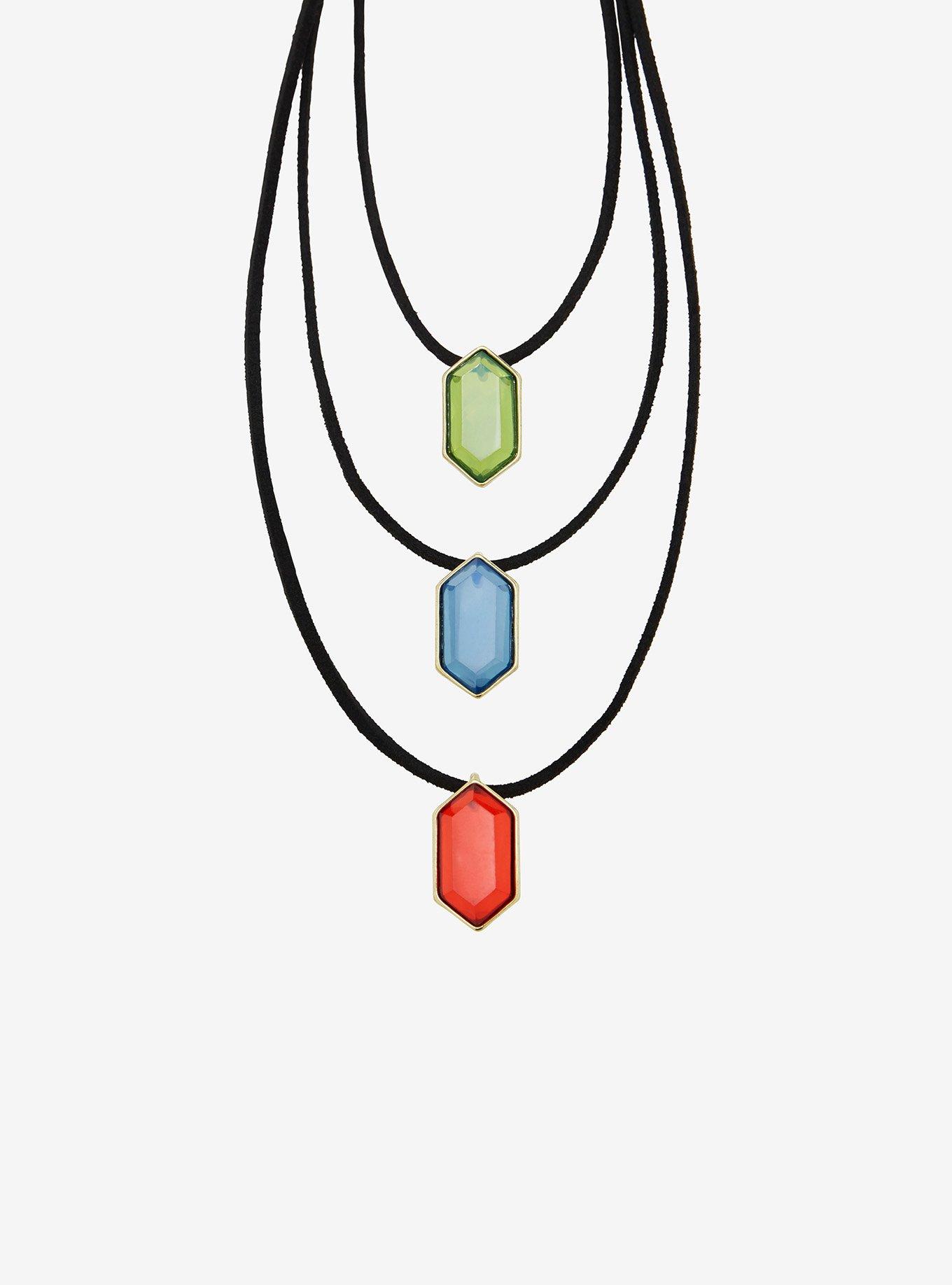 The Legend Of Zelda Rupee Necklace Set, , alternate