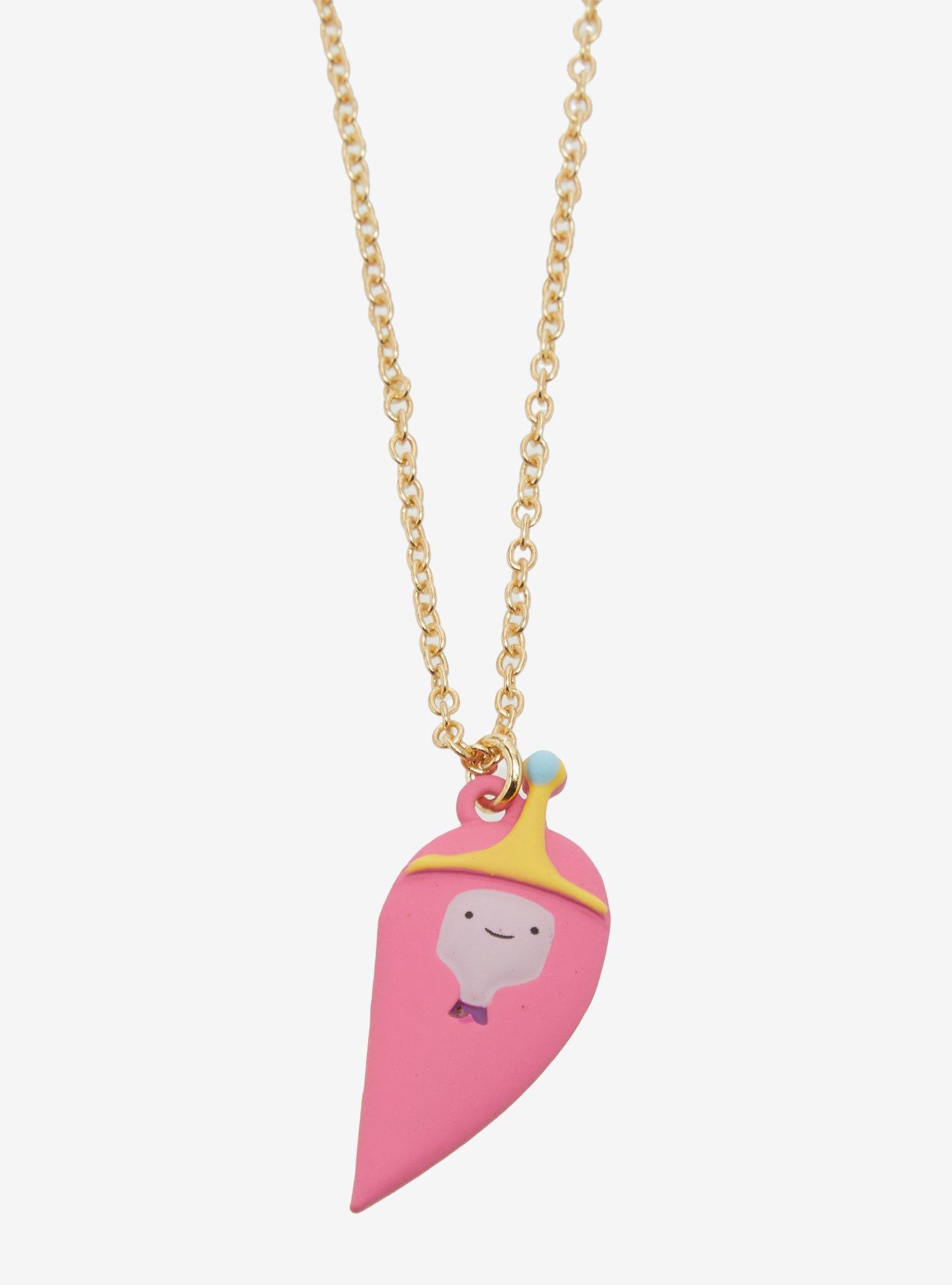 Adventure Time Princess Bubblegum & Marceline Best Friend Necklace Set, , alternate