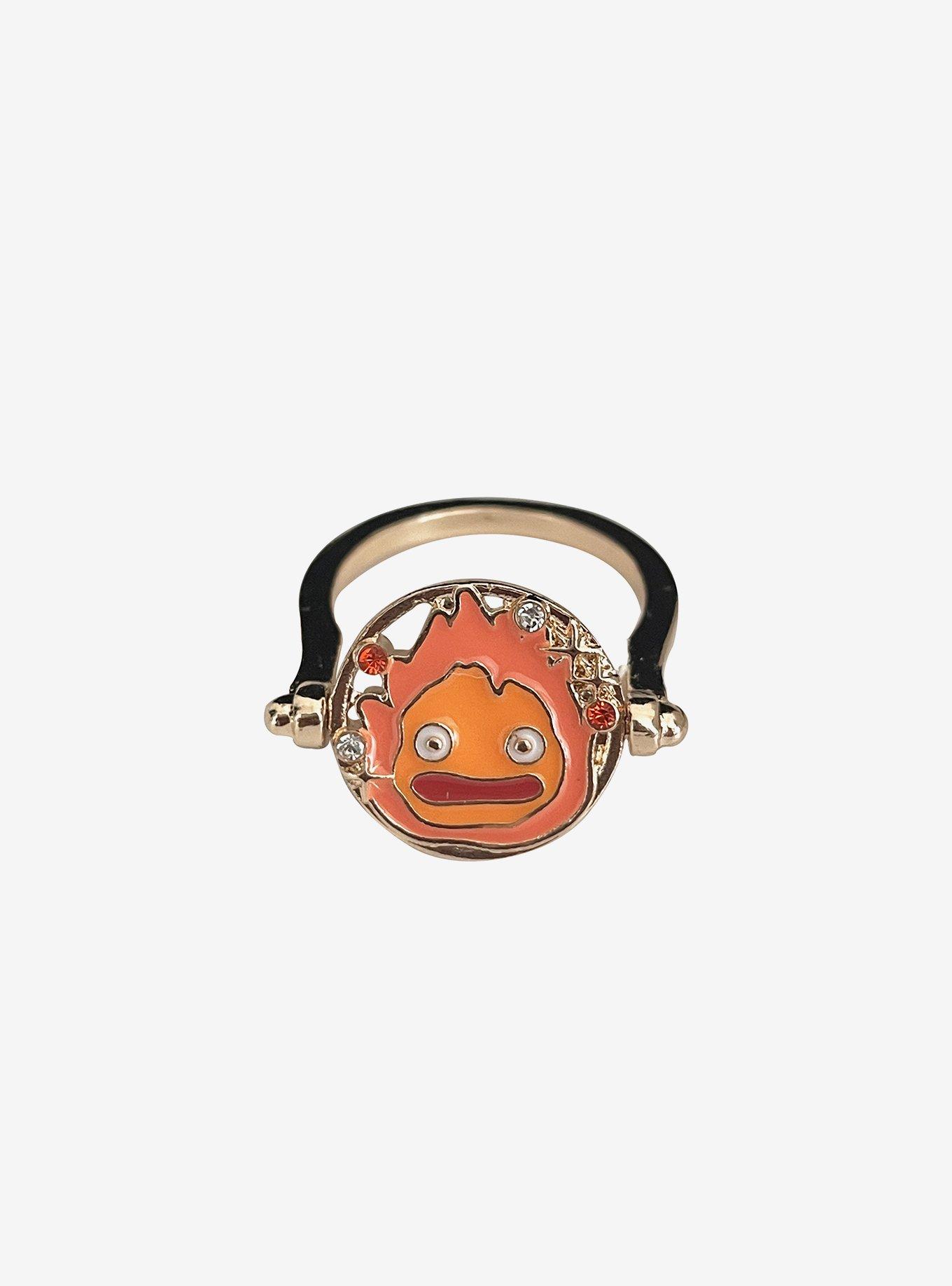 Studio Ghibli® Howl's Moving Castle Calcifer Spinner Ring, , hi-res