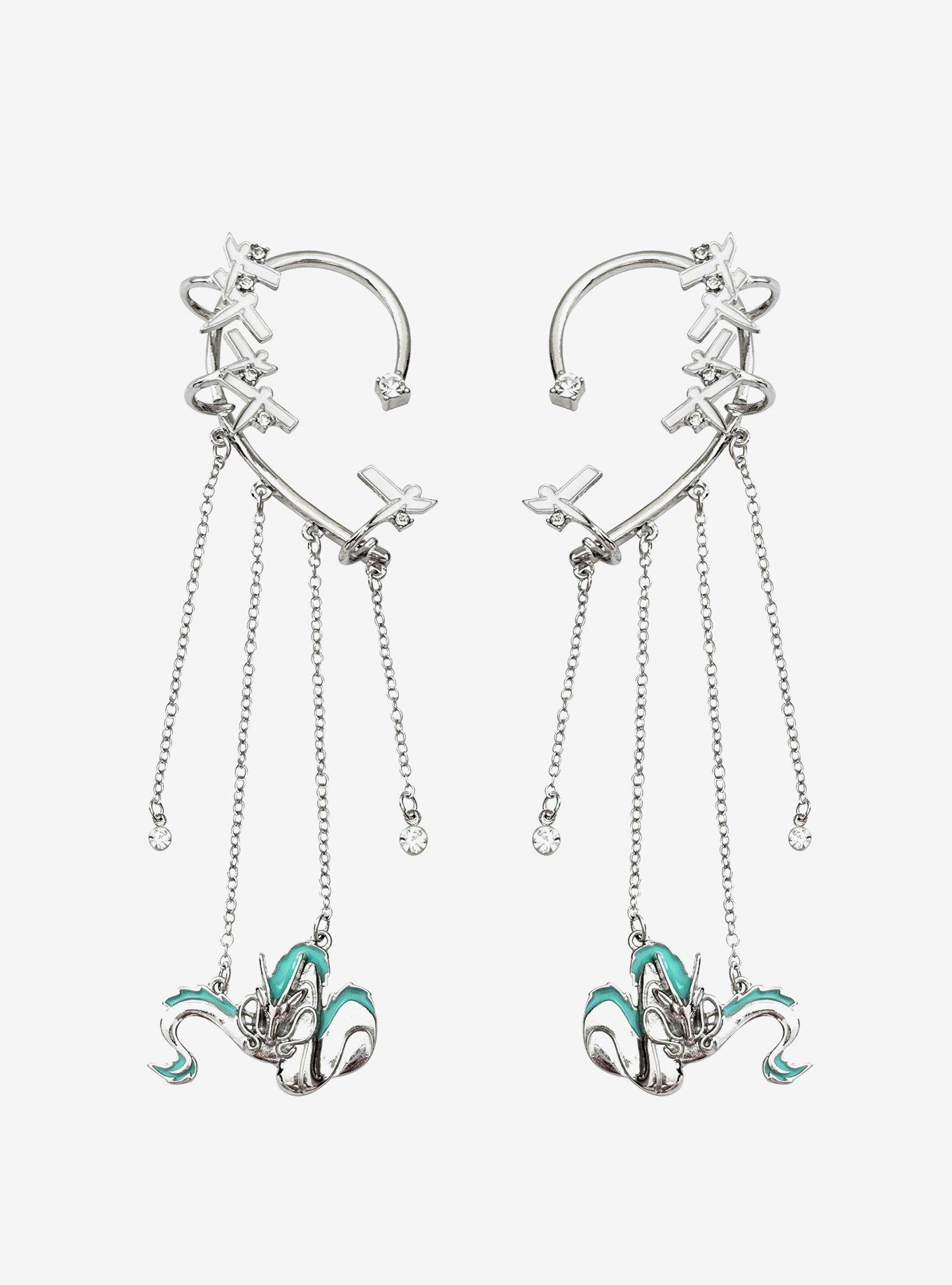 Studio Ghibli® Spirited Away Haku Charm Ear Cuff Set, , hi-res