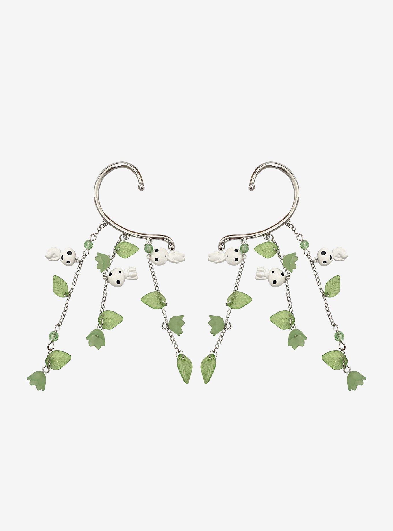 Studio Ghibli® Princess Mononoke Kodama Charm Cuff Earrings, , hi-res