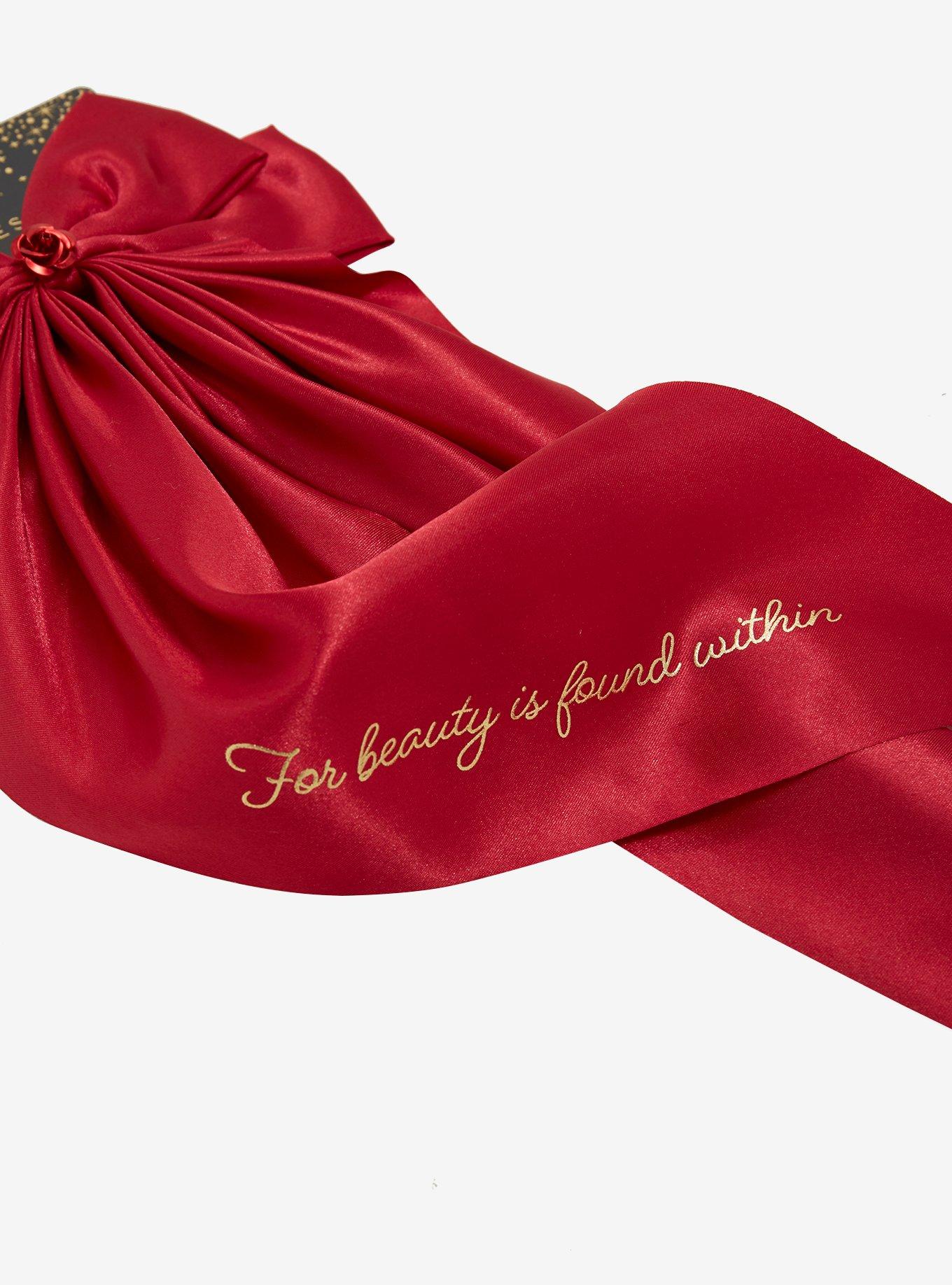 Disney Beauty And The Beast Rose Hair Bow, , alternate