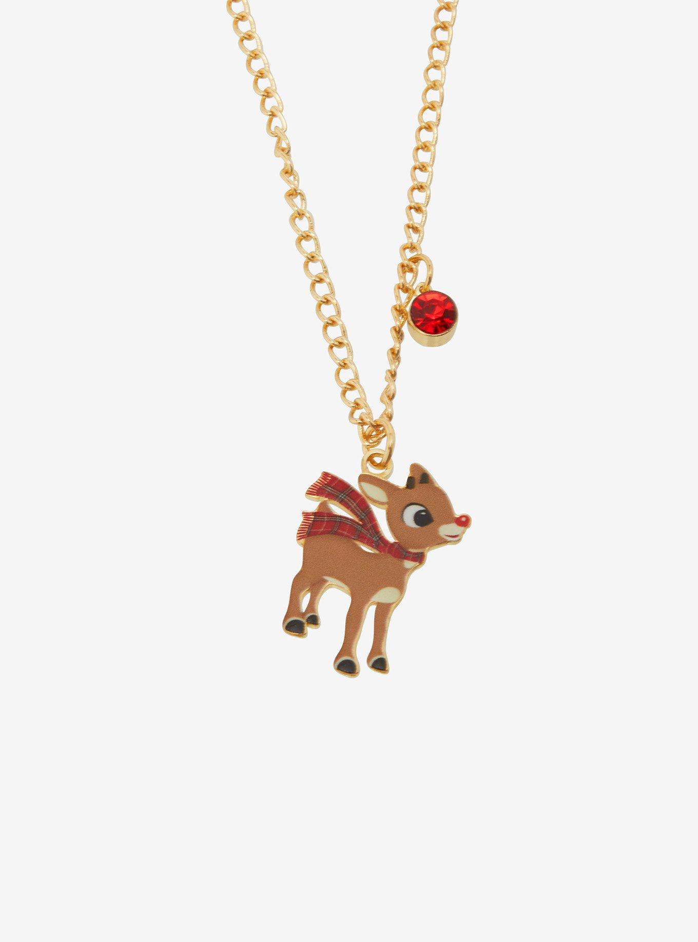 Rudolph The Red-Nosed Reindeer Rudolph & Bumble Best Friend Necklace Set, , alternate