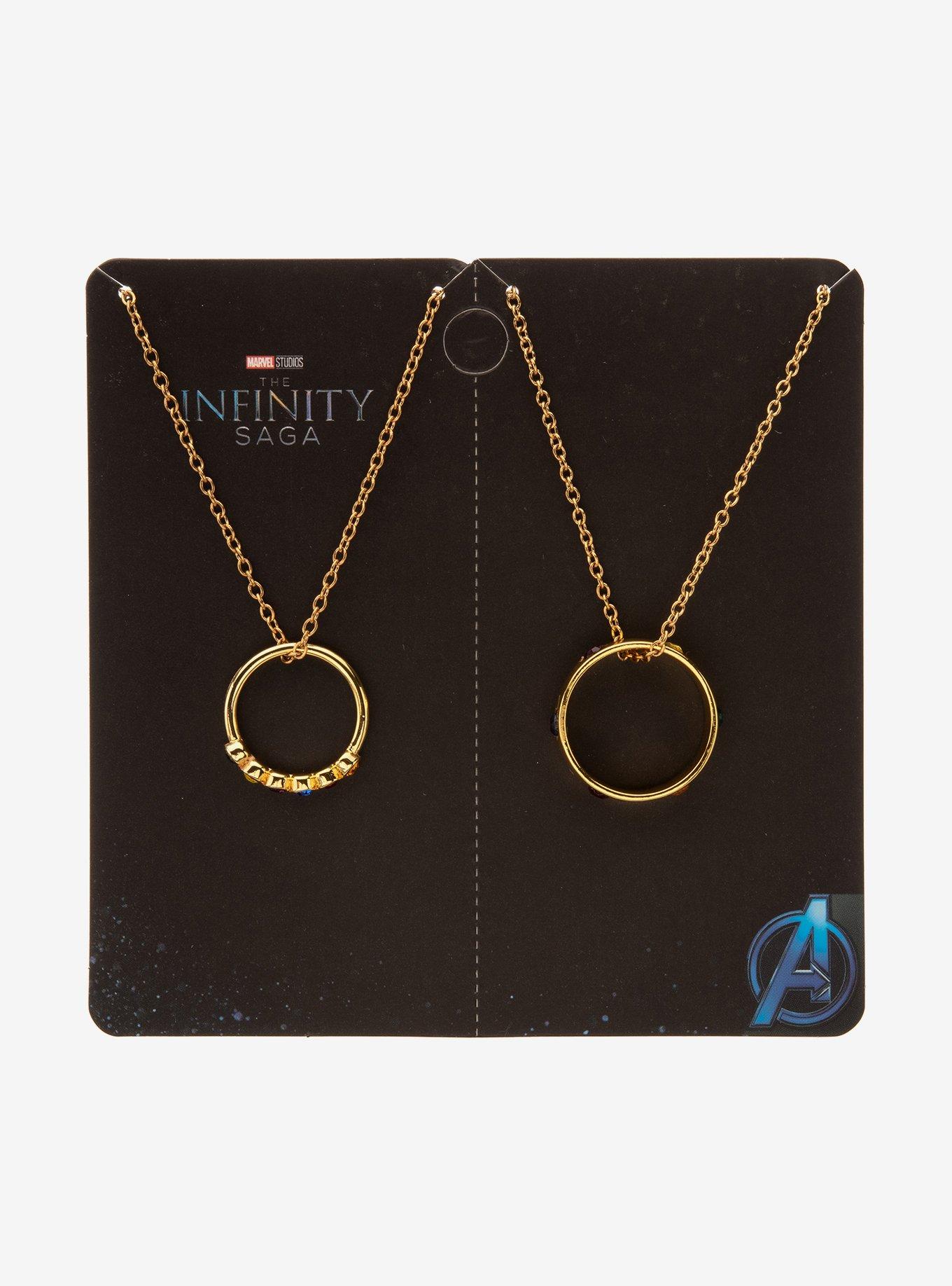 Marvel The Infinity Saga Infinity Stone Ring Best Friend Necklace Set, , hi-res