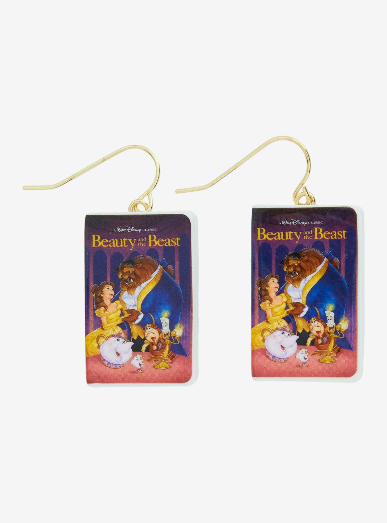 Disney Beauty And The Beast VHS Drop Earrings, , hi-res