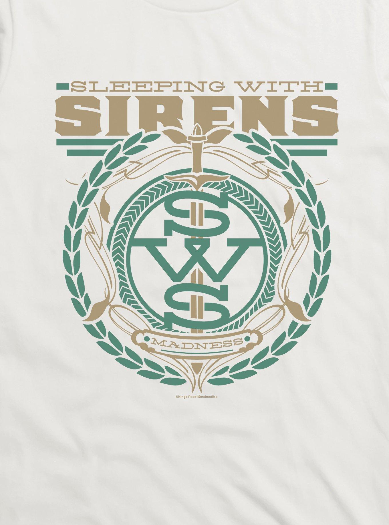 Sleeping With Sirens Dagger Crest T-Shirt, WHITE, alternate
