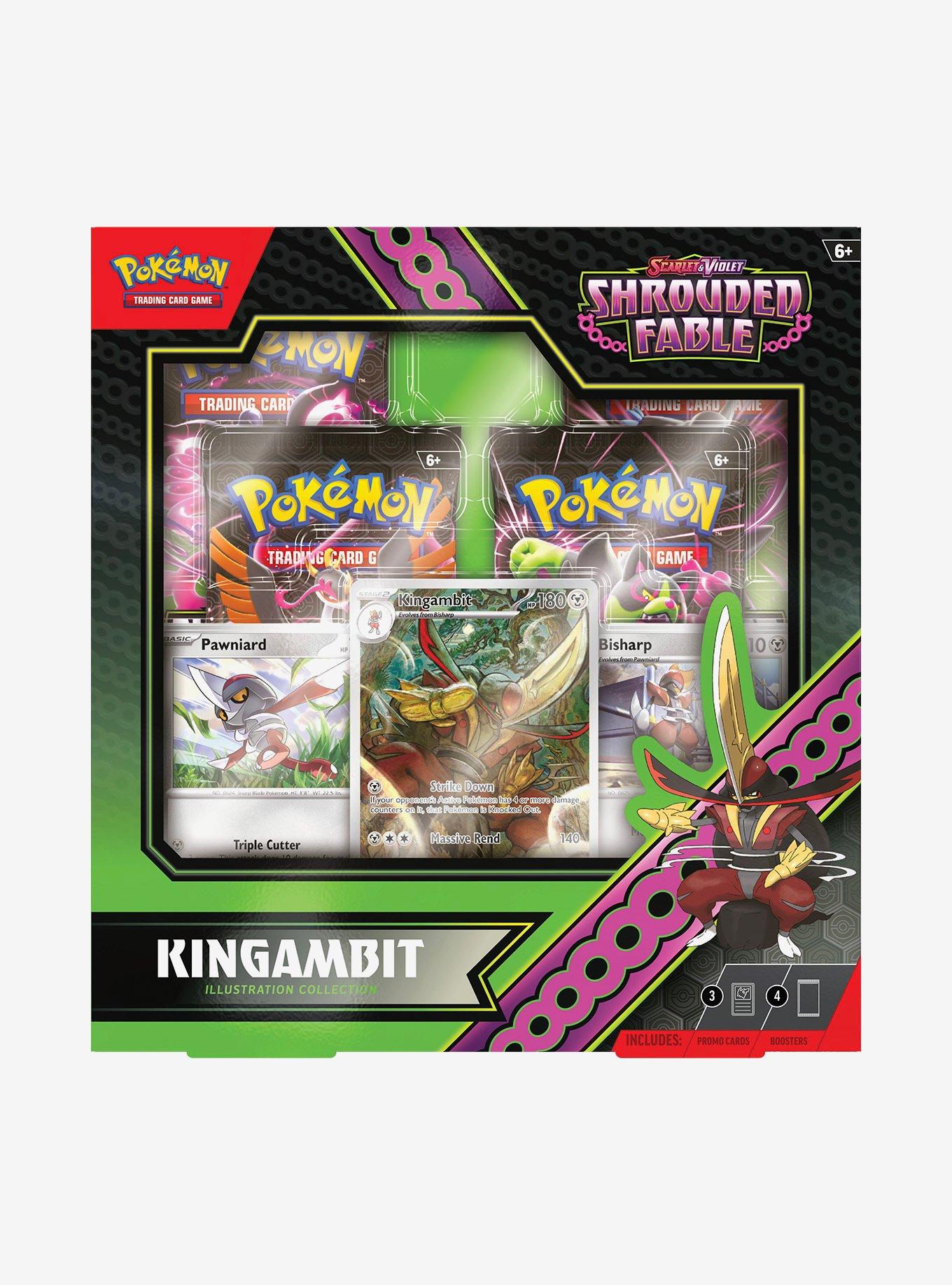 Pok&eacute;mon Trading Card Game Scarlet & Violet Shrouded Fable Kingambit Illustration Collection Card Set, , alternate