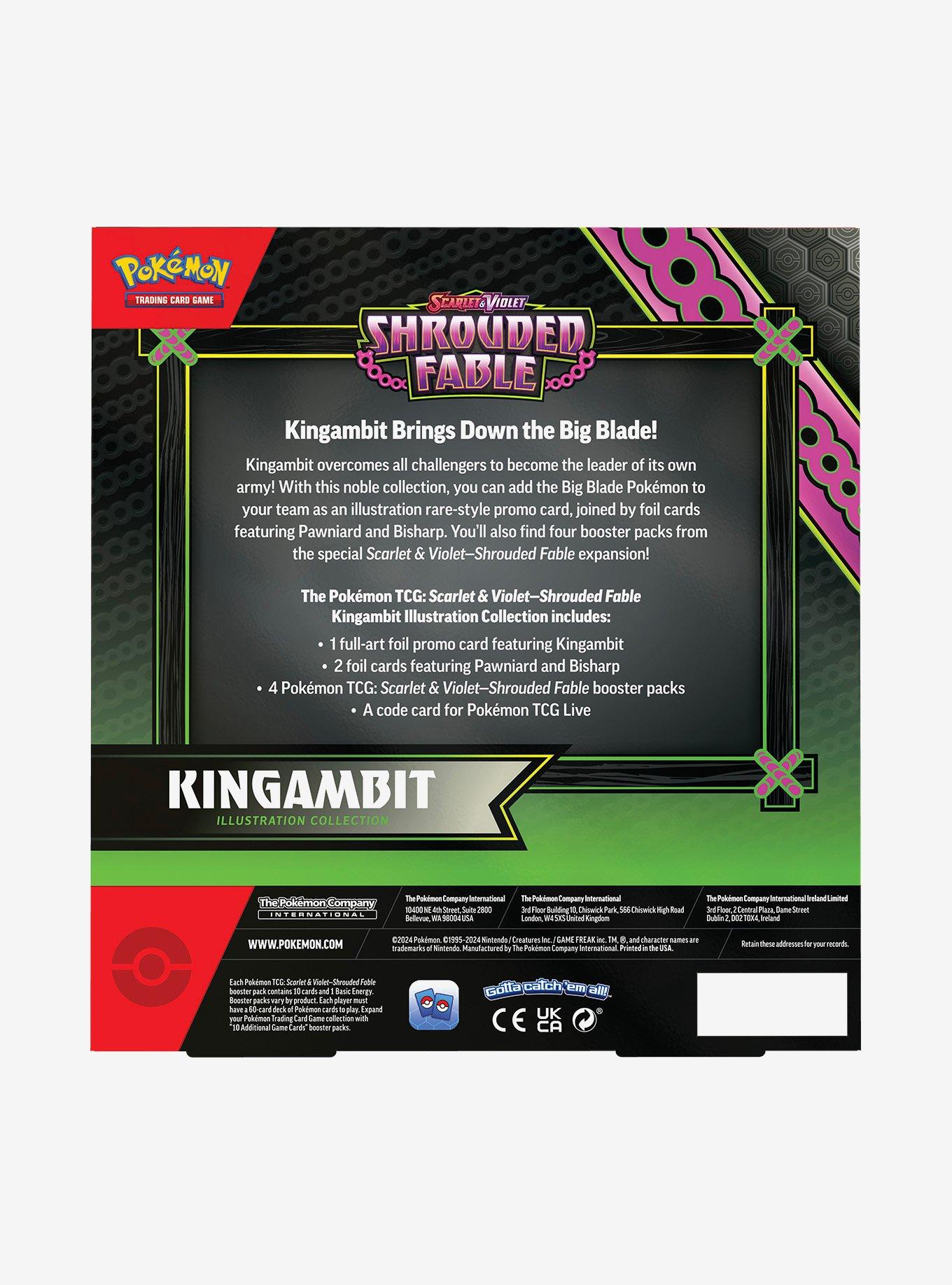 Pok&eacute;mon Trading Card Game Scarlet & Violet Shrouded Fable Kingambit Illustration Collection Card Set, , alternate