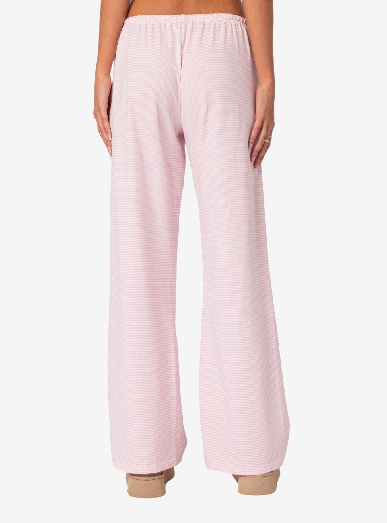 Olivia Striped Loose Fit Pants, PINK, alternate