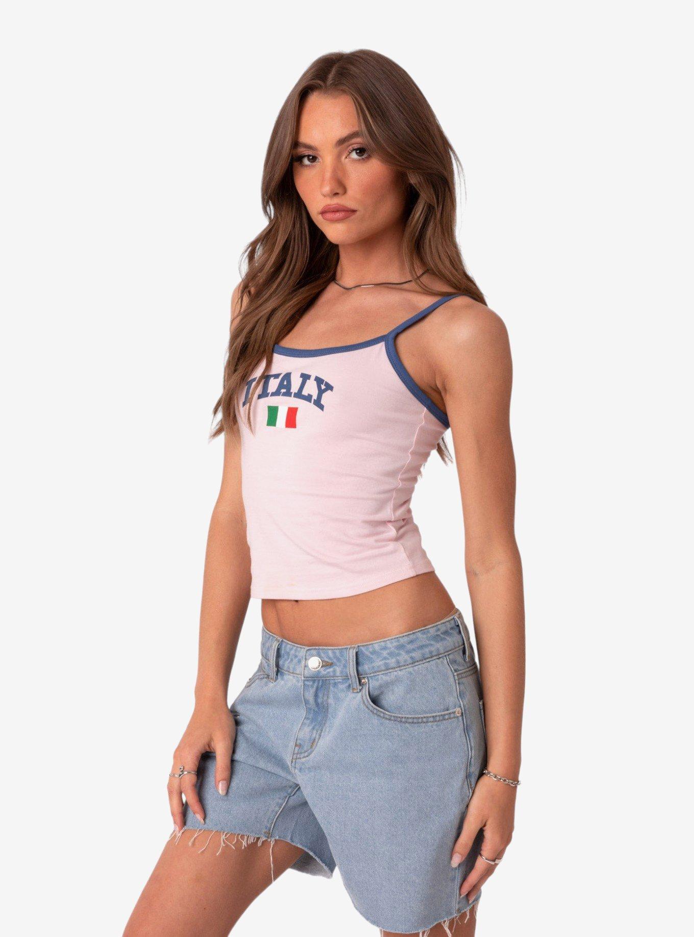 Italy Tank Top, PINK, alternate