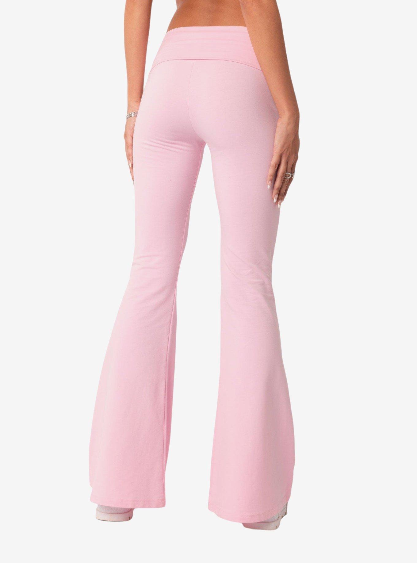 Edikted Naomi Flared Leggings, PINK, alternate