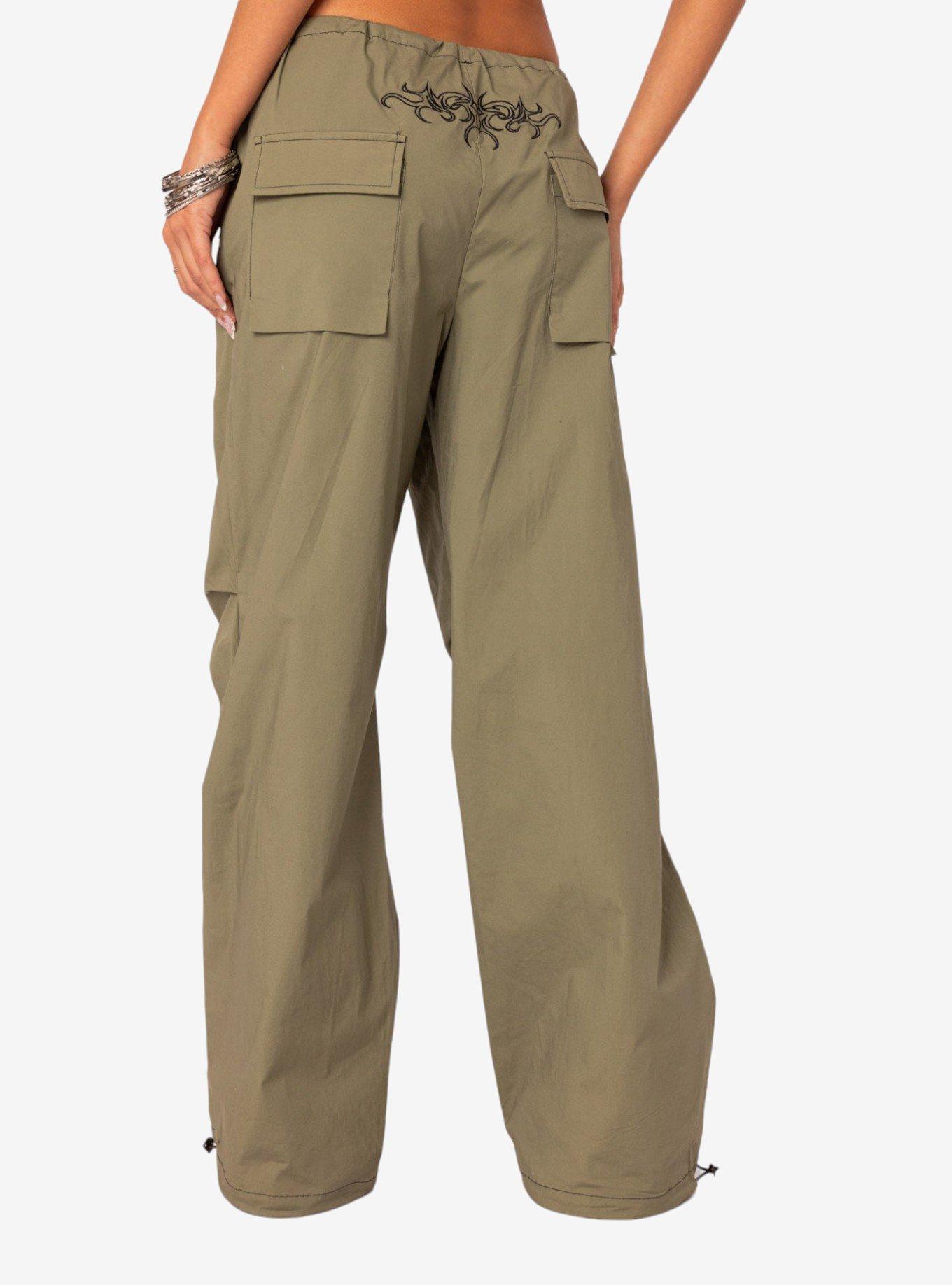 Fey Cargo Parachute Pants, OLIVE, alternate
