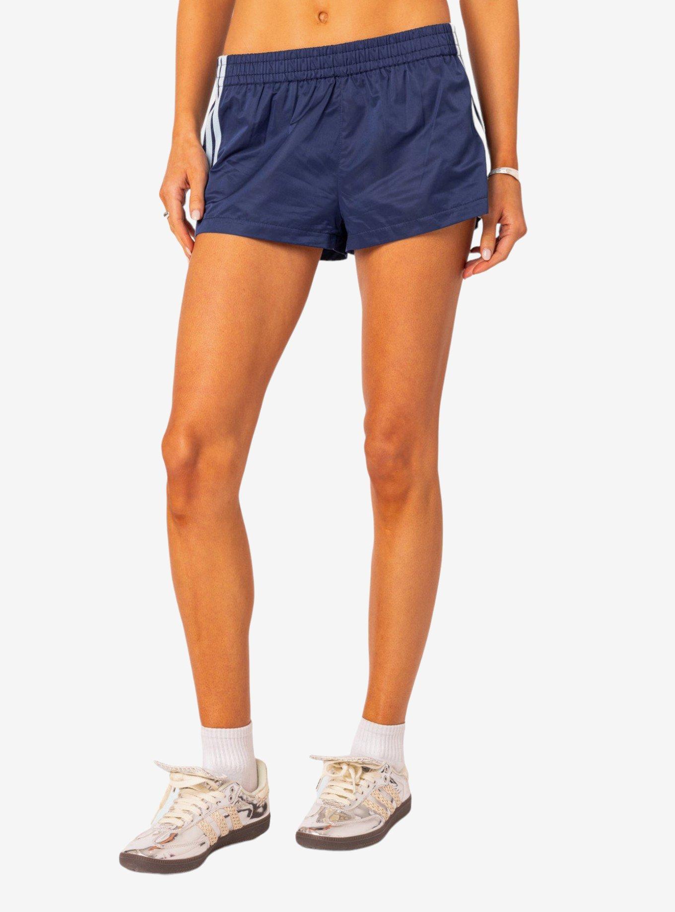 Nikki Nylon Shorts, BLUE, alternate